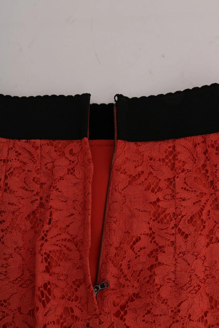 Dolce & Gabbana Macram Lace Pencil Women's Skirt