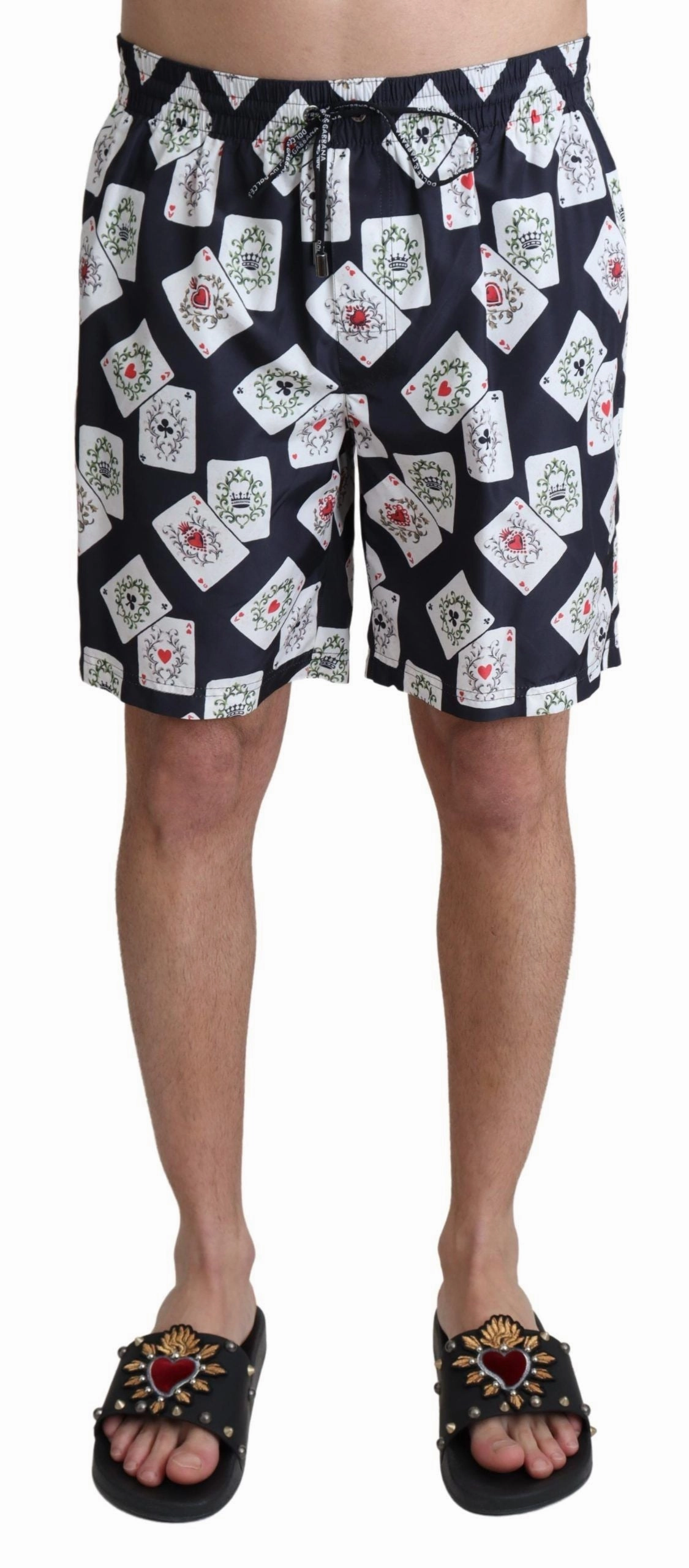 Dolce & Gabbana multi Card Deck Printed Swim Men's Trunks