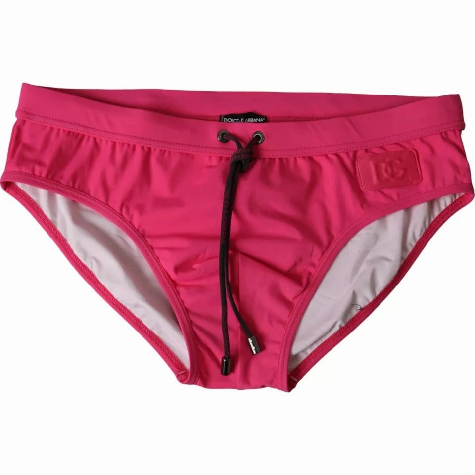 Dolce & Gabbana Nylon DG Logo Beachwear Brief Swimwear Men's Men