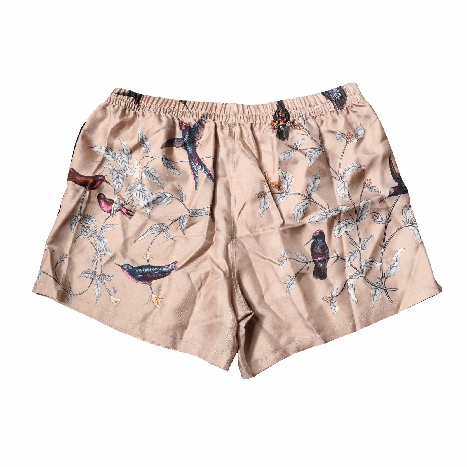 Dolce & Gabbana Peach Birds Printed Beachwear Shorts Men's Swimwear