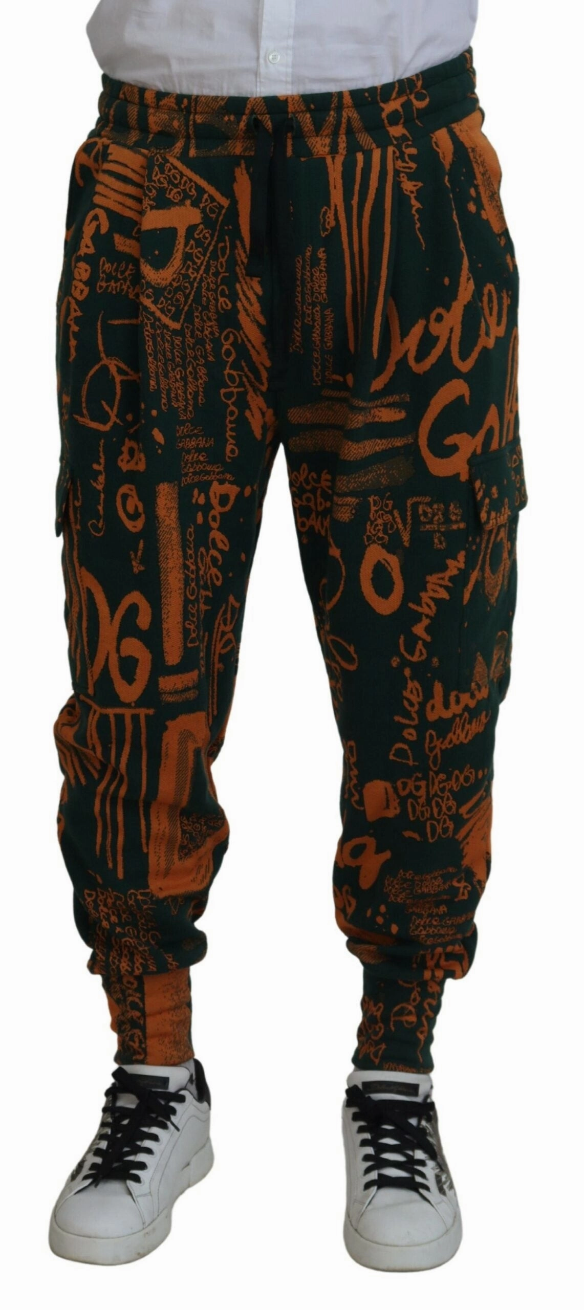 Dolce & Gabbana Silk Blend Jogger Cargo Men's Pants