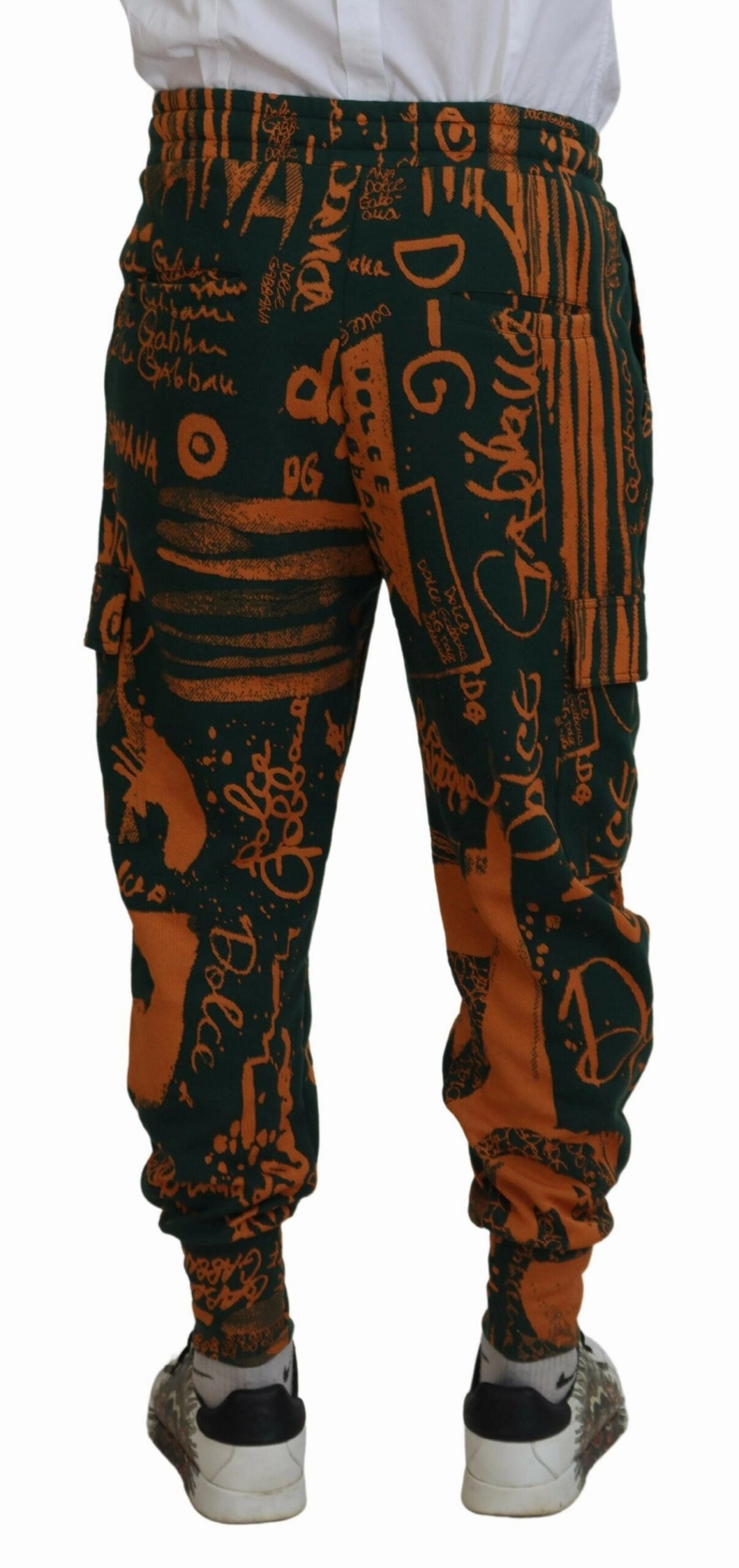 Dolce & Gabbana Silk Blend Jogger Cargo Men's Pants
