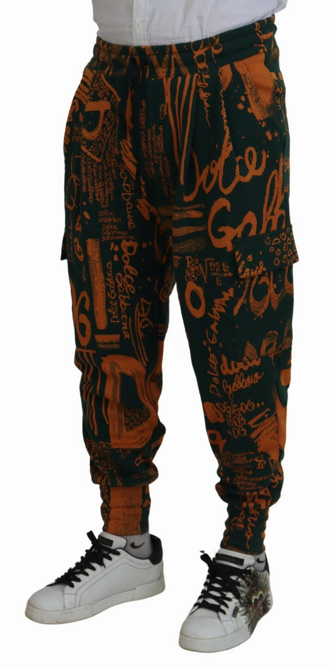 Dolce & Gabbana Silk Blend Jogger Cargo Men's Pants