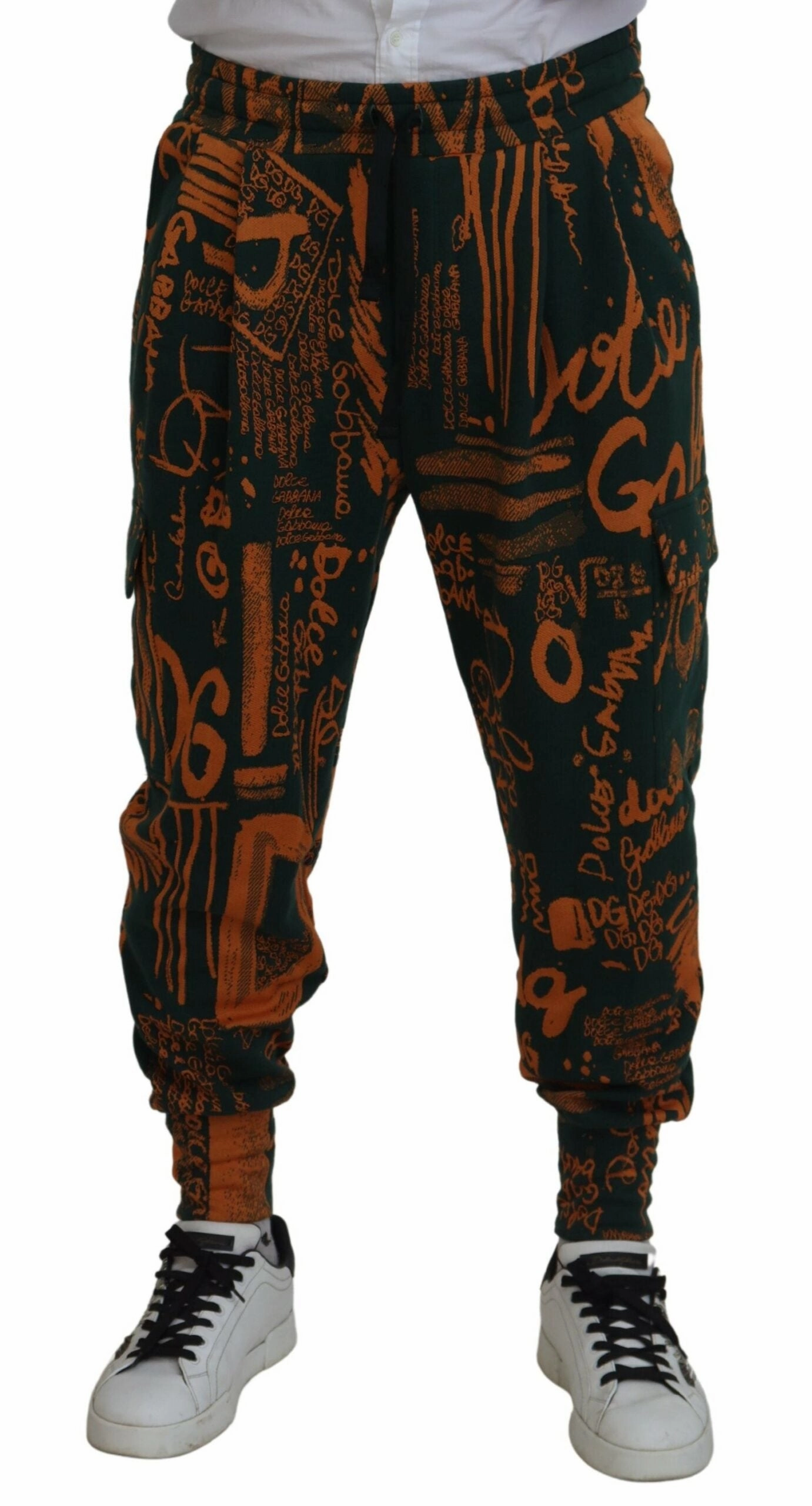 Dolce & Gabbana Silk Blend Jogger Cargo Men's Pants