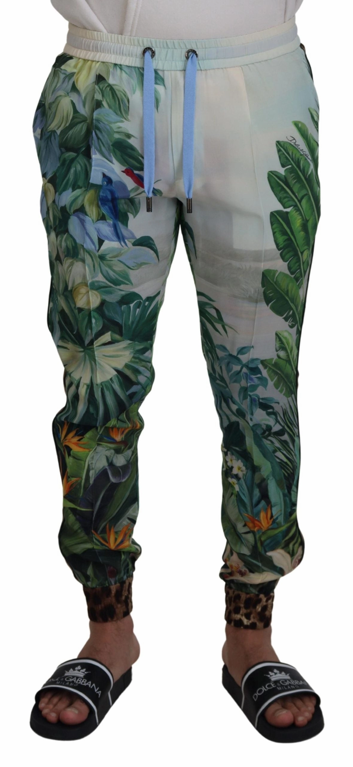 Dolce & Gabbana Silk Statement Men's Pants