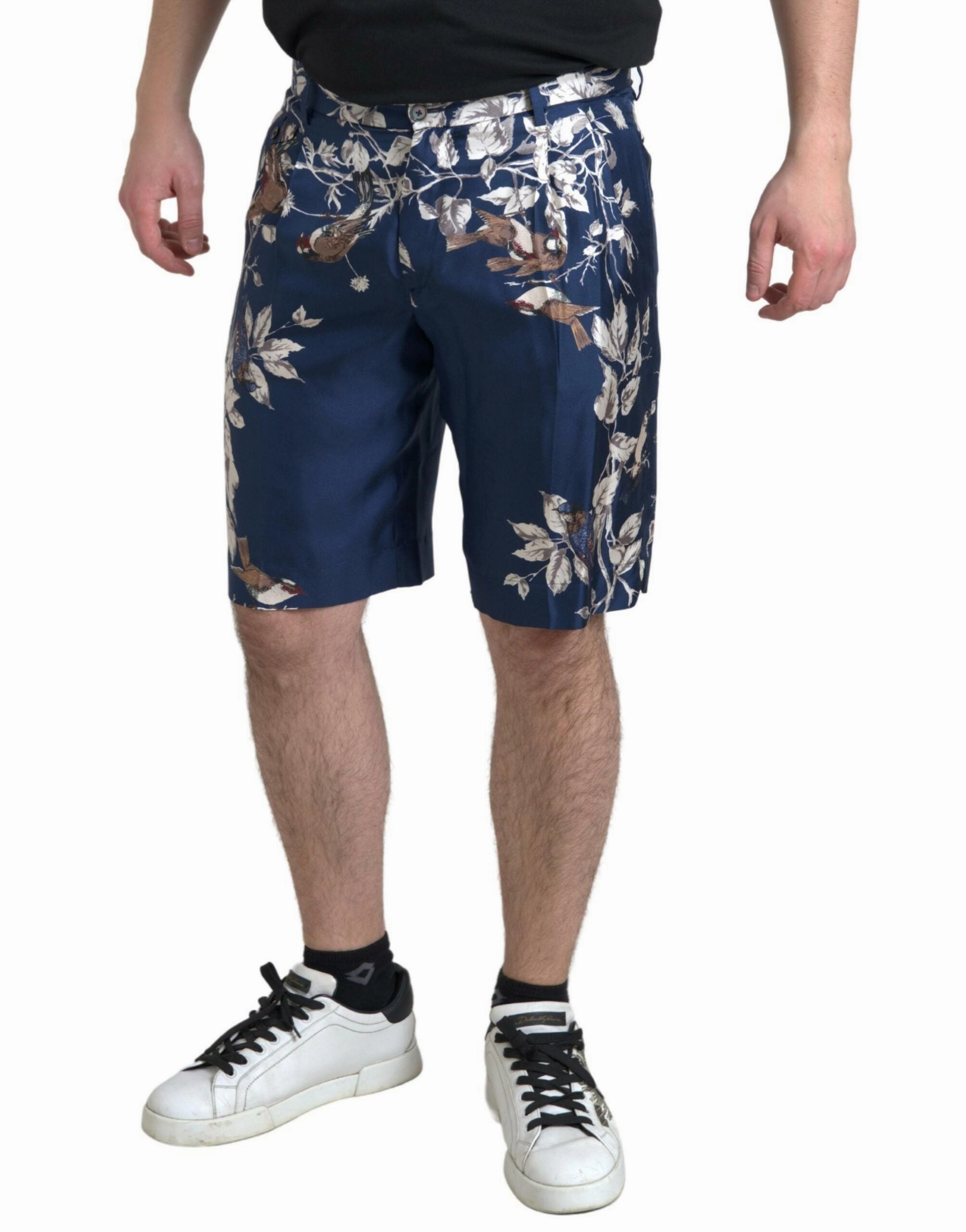 Dolce & Gabbana Silken Floral Bermuda Shorts in Men's