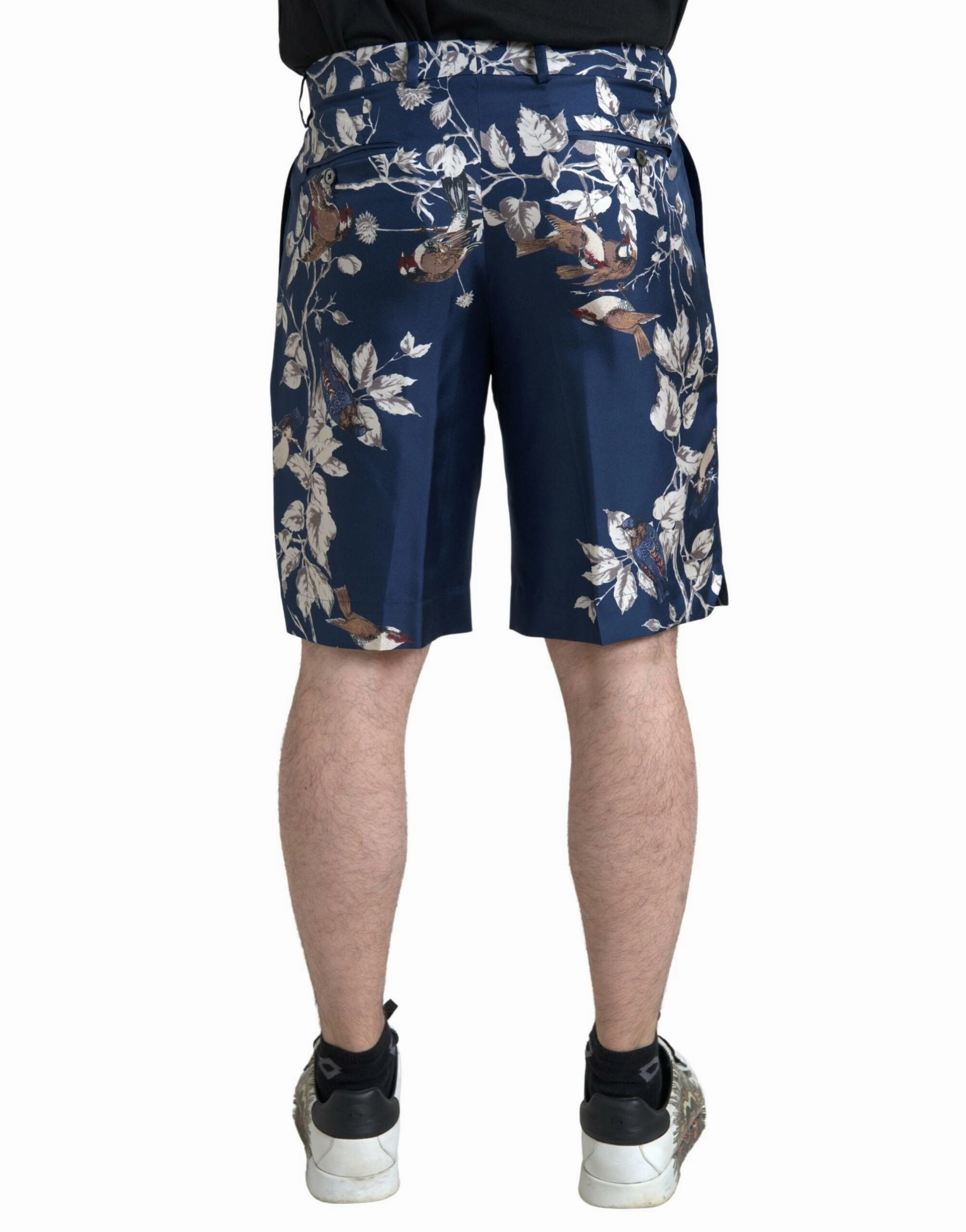 Dolce & Gabbana Silken Floral Bermuda Shorts in Men's