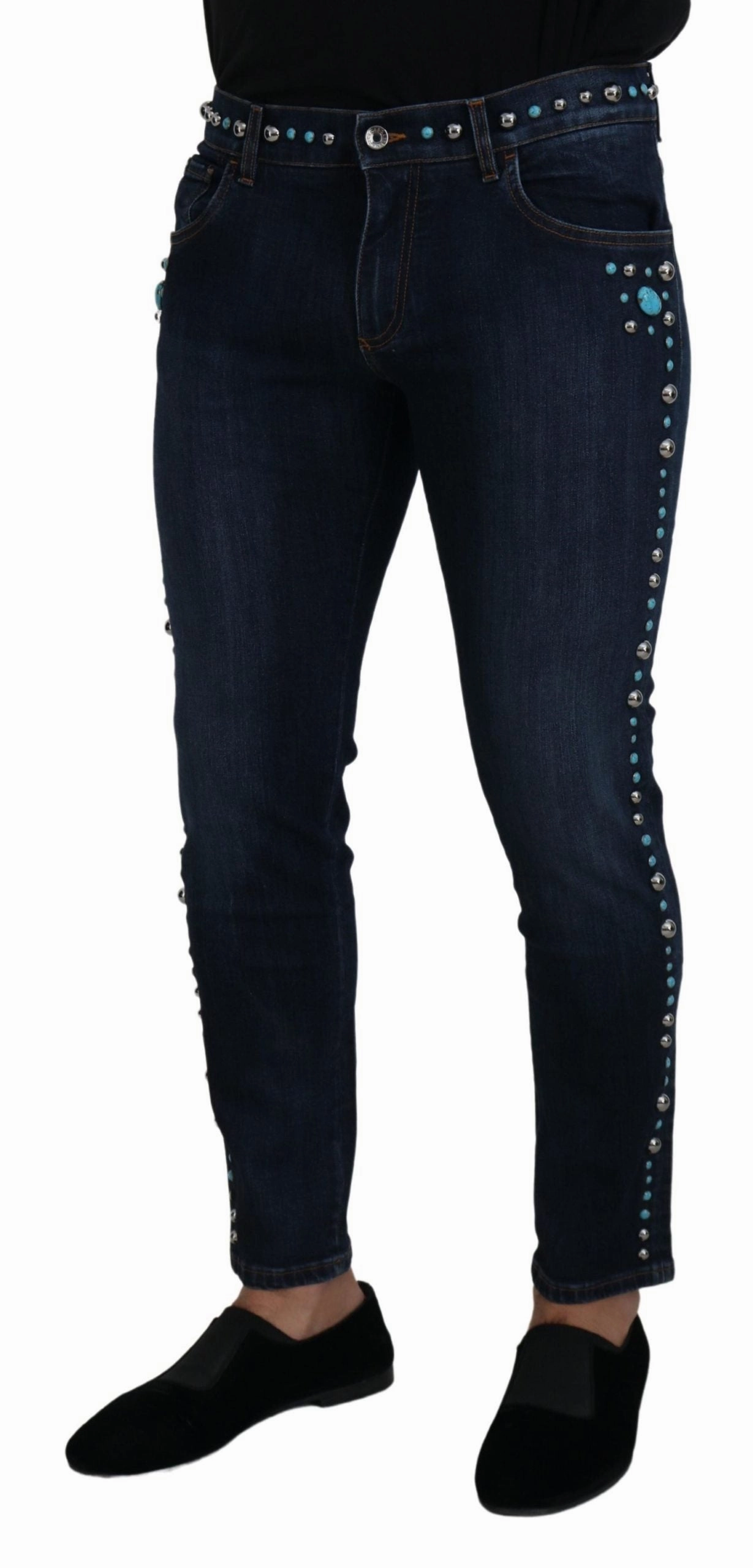 Dolce & Gabbana Studded Opulence Men's Jeans