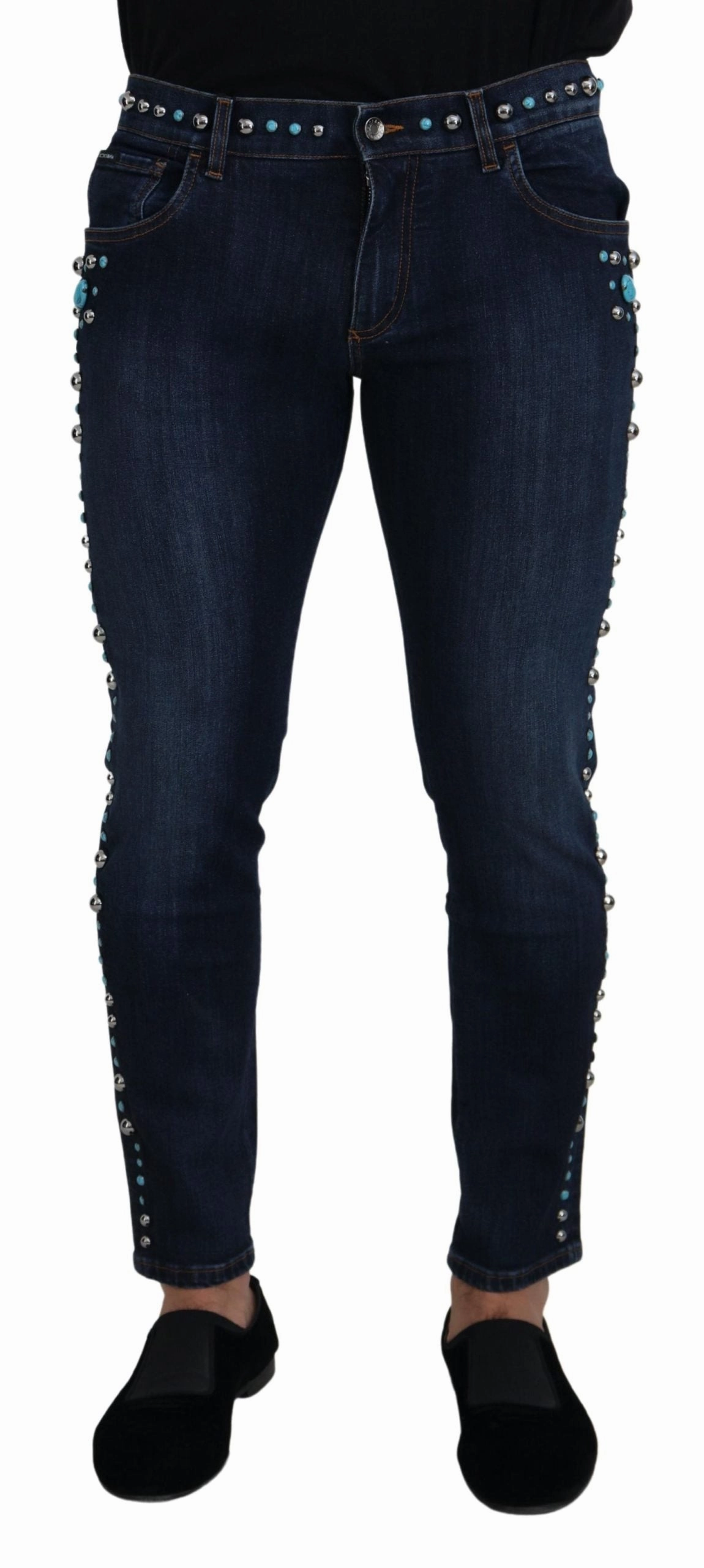 Dolce & Gabbana Studded Opulence Men's Jeans