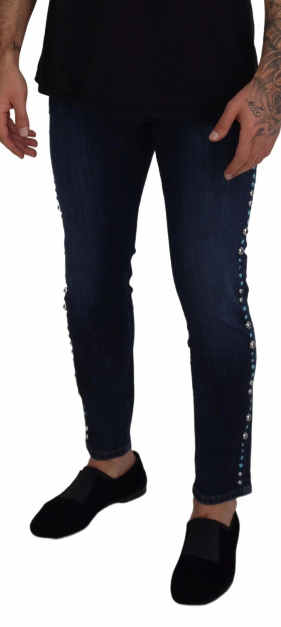 Dolce & Gabbana Studded Opulence Men's Jeans