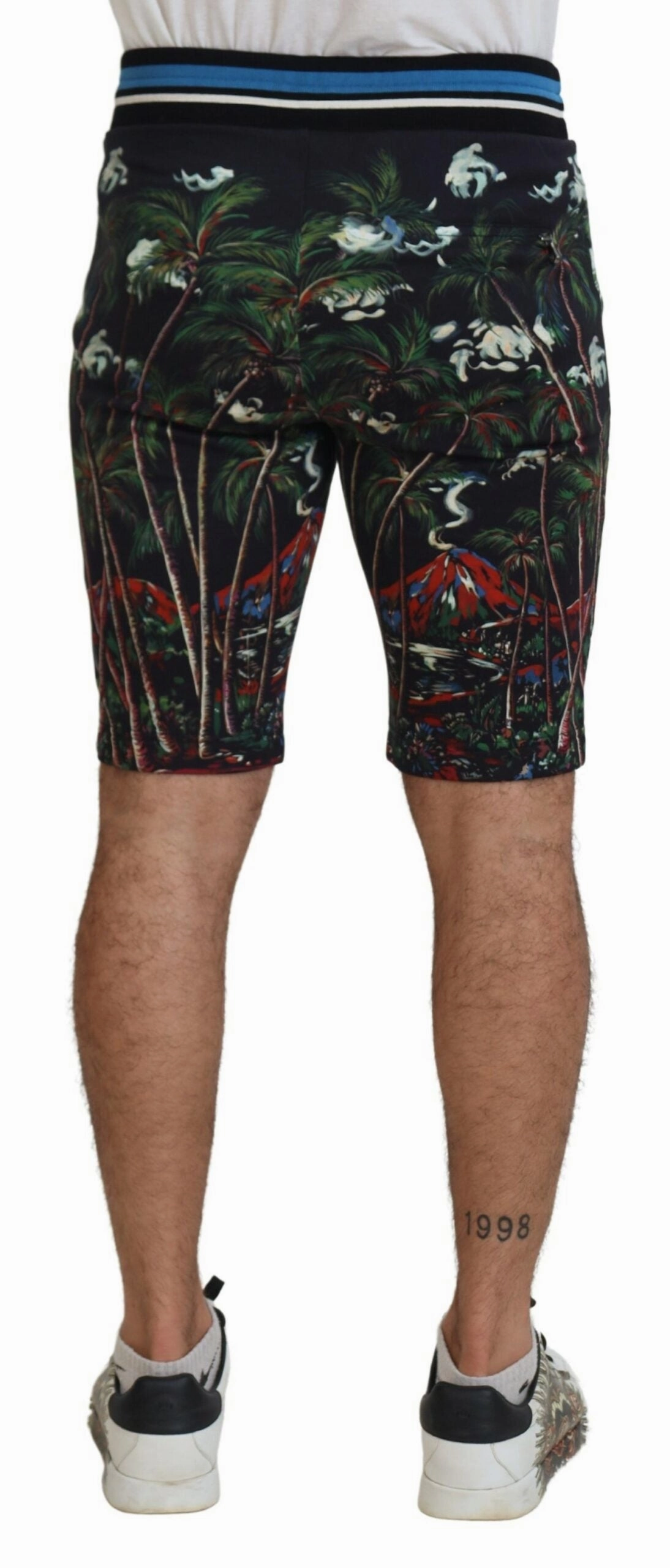 Dolce & Gabbana Volcano Print Casual Knee-Length Men's Shorts