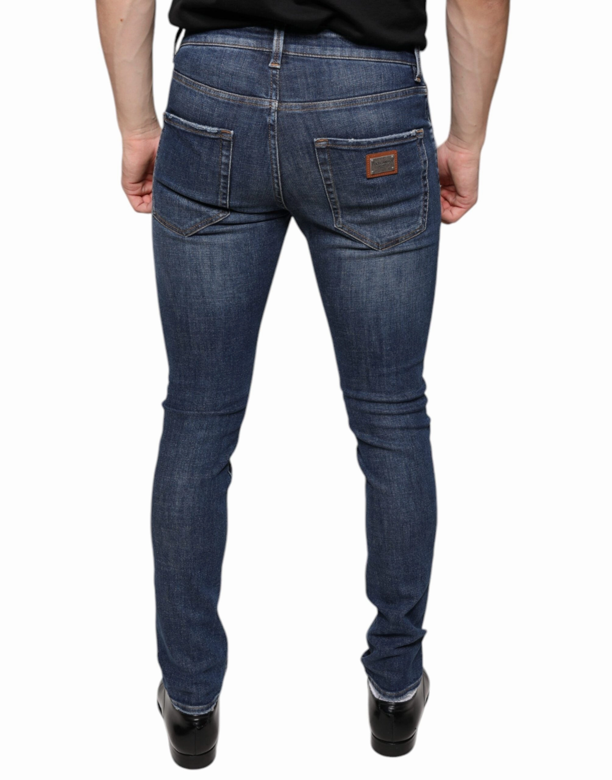 Dolce & Gabbana  Washed Cotton Skinny Men's Jeans
