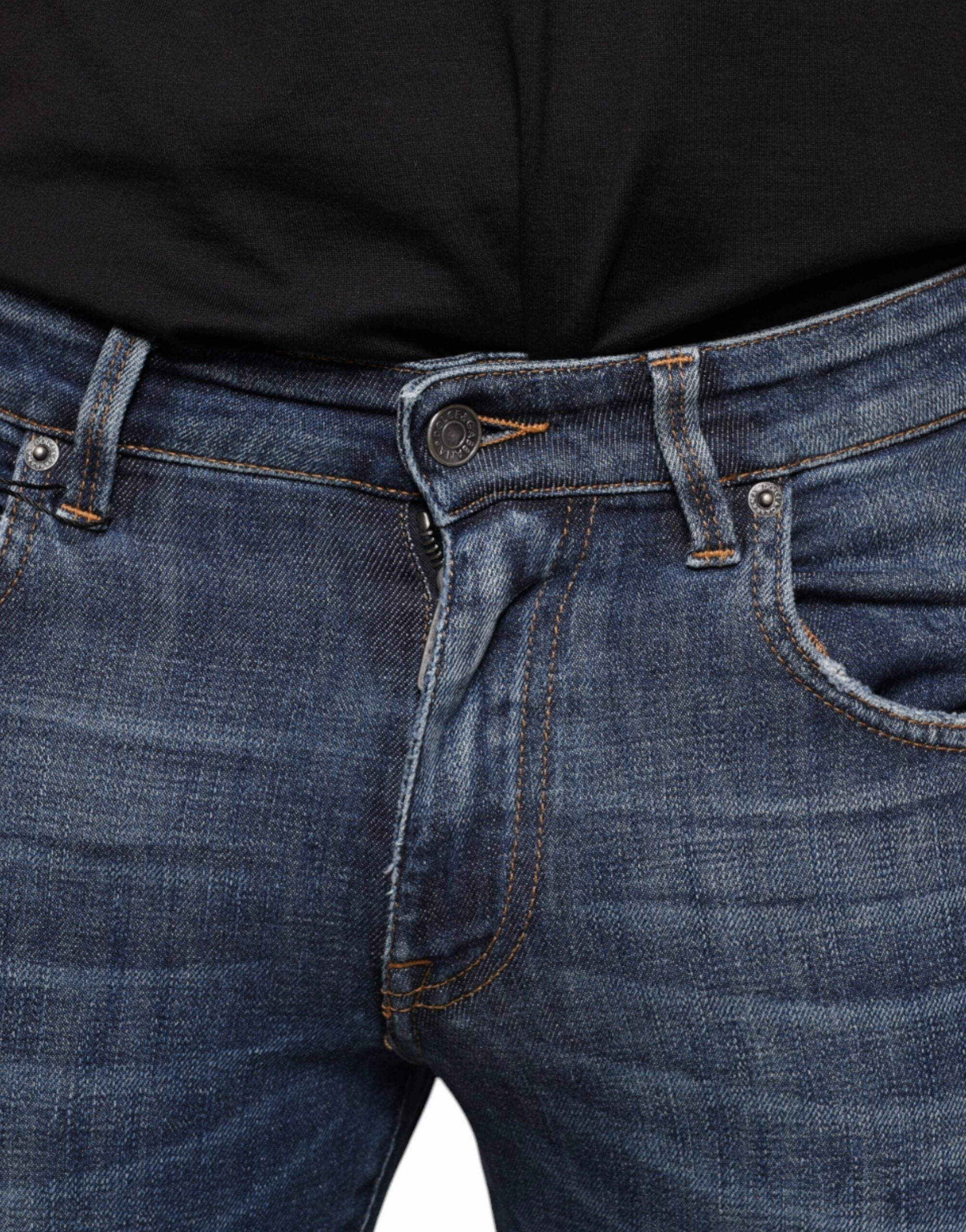 Dolce & Gabbana  Washed Cotton Skinny Men's Jeans