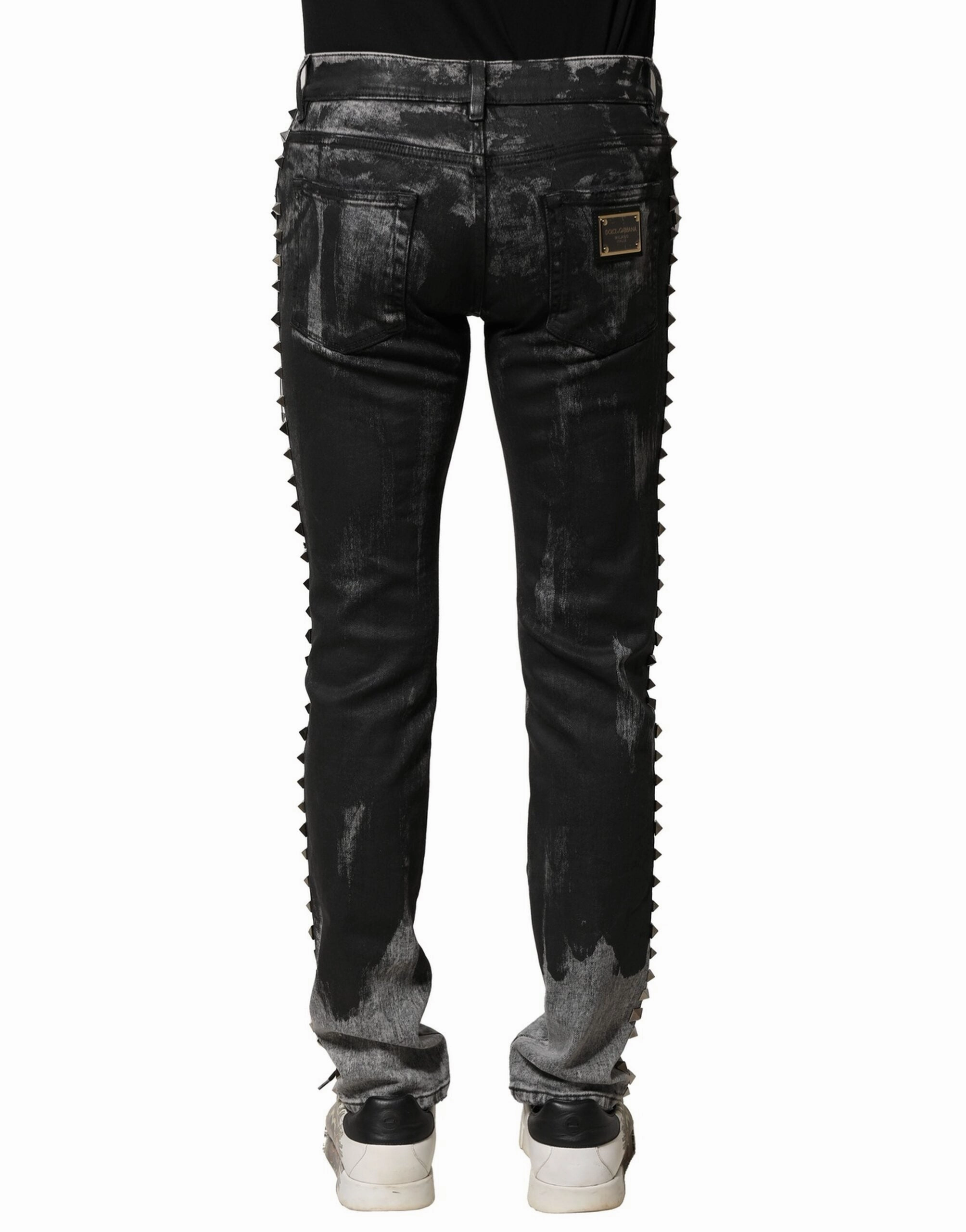Dolce & Gabbana Washed Embellished Skinny blue Men's Jeans