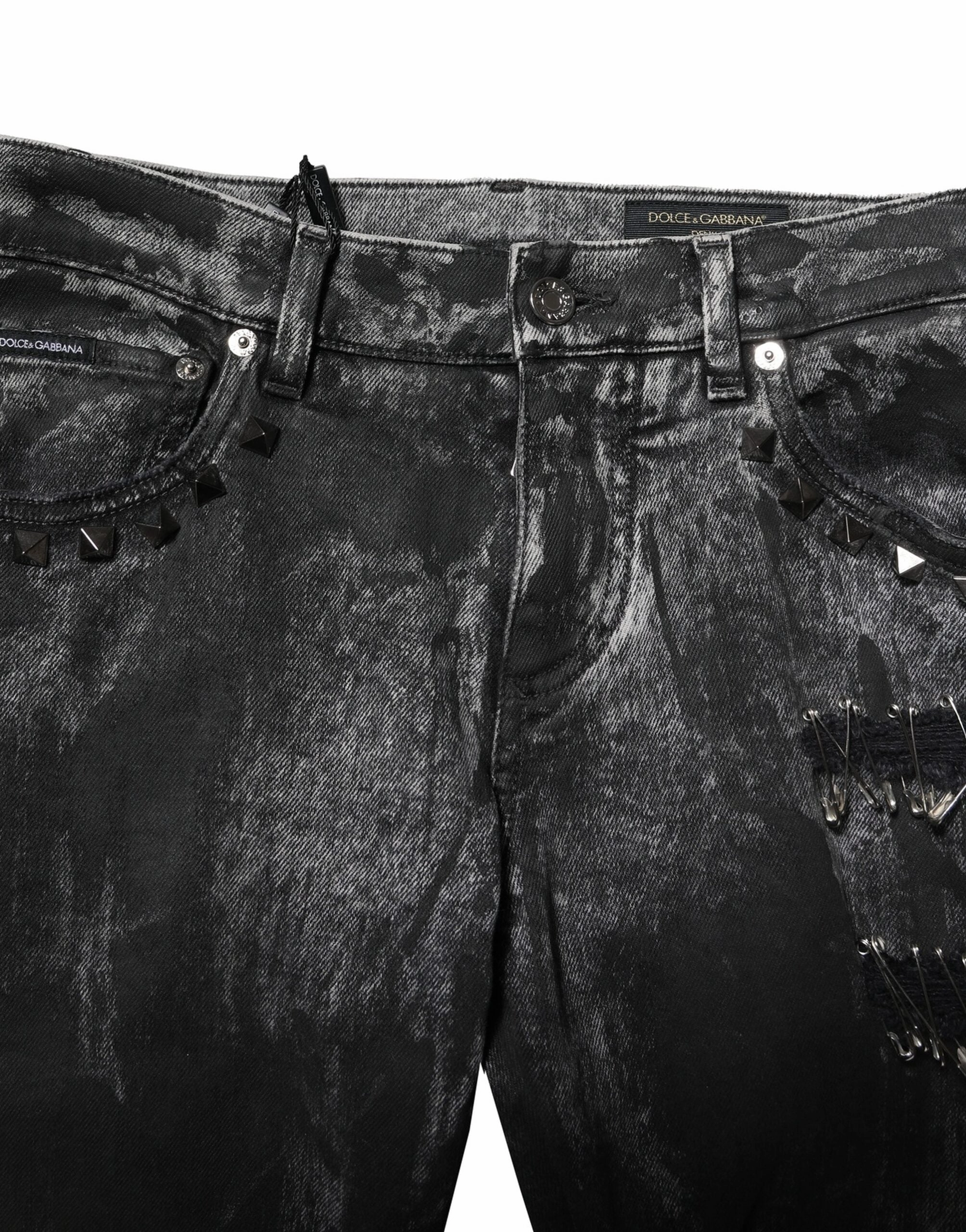 Dolce & Gabbana Washed Embellished Skinny blue Men's Jeans
