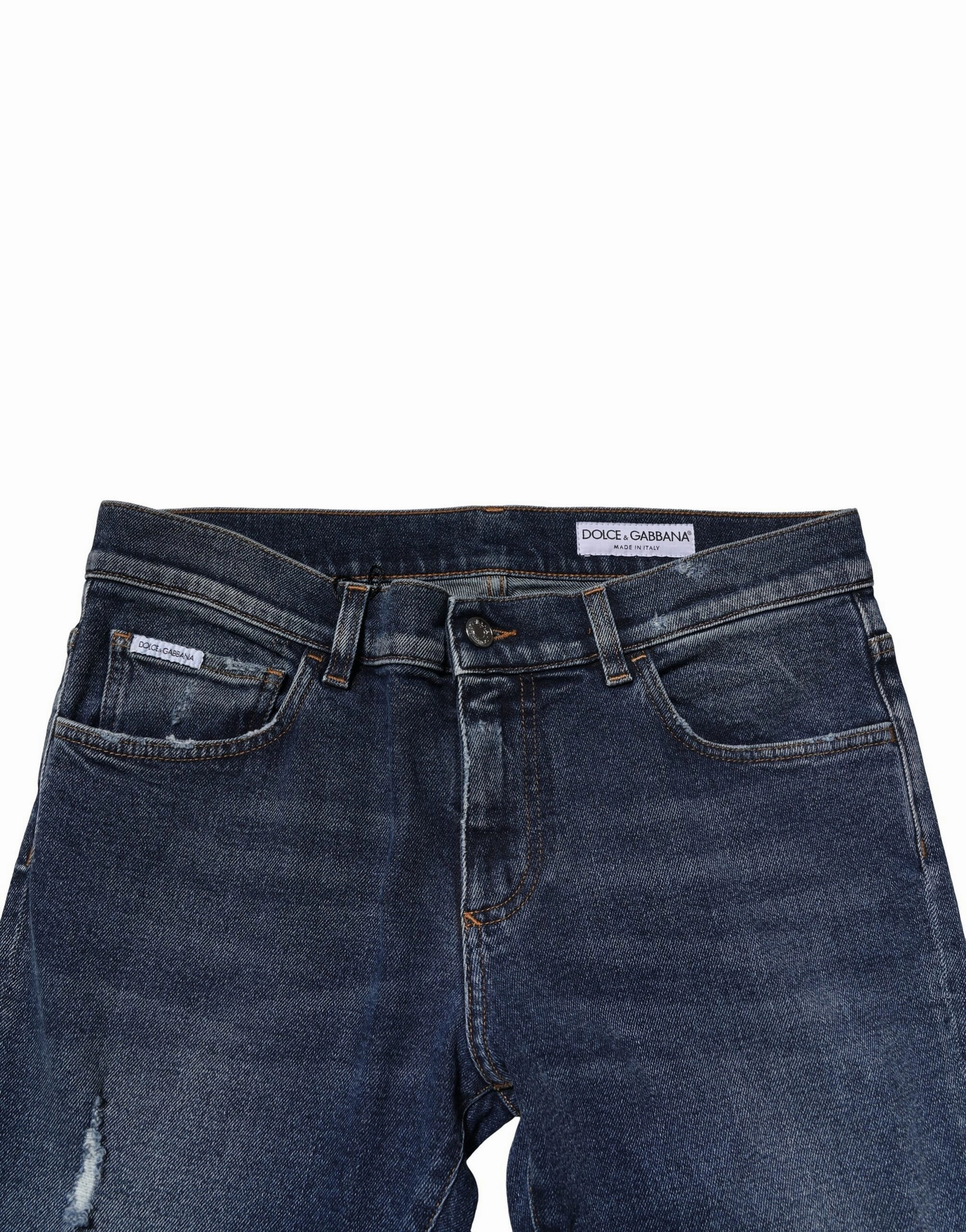 Dolce & Gabbana Washed Skinny Cotton Men's Jeans