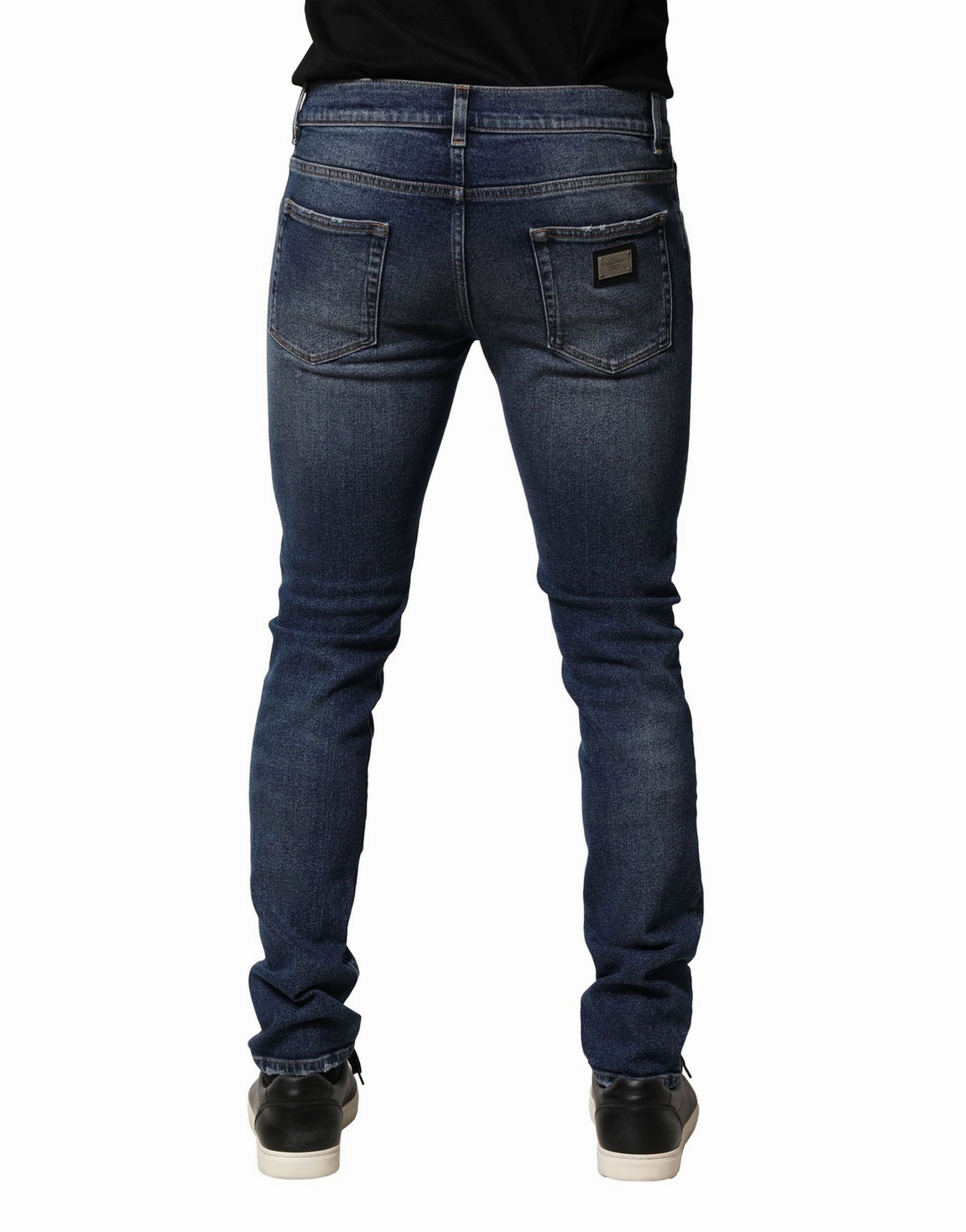 Dolce & Gabbana Washed Skinny Cotton Men's Jeans