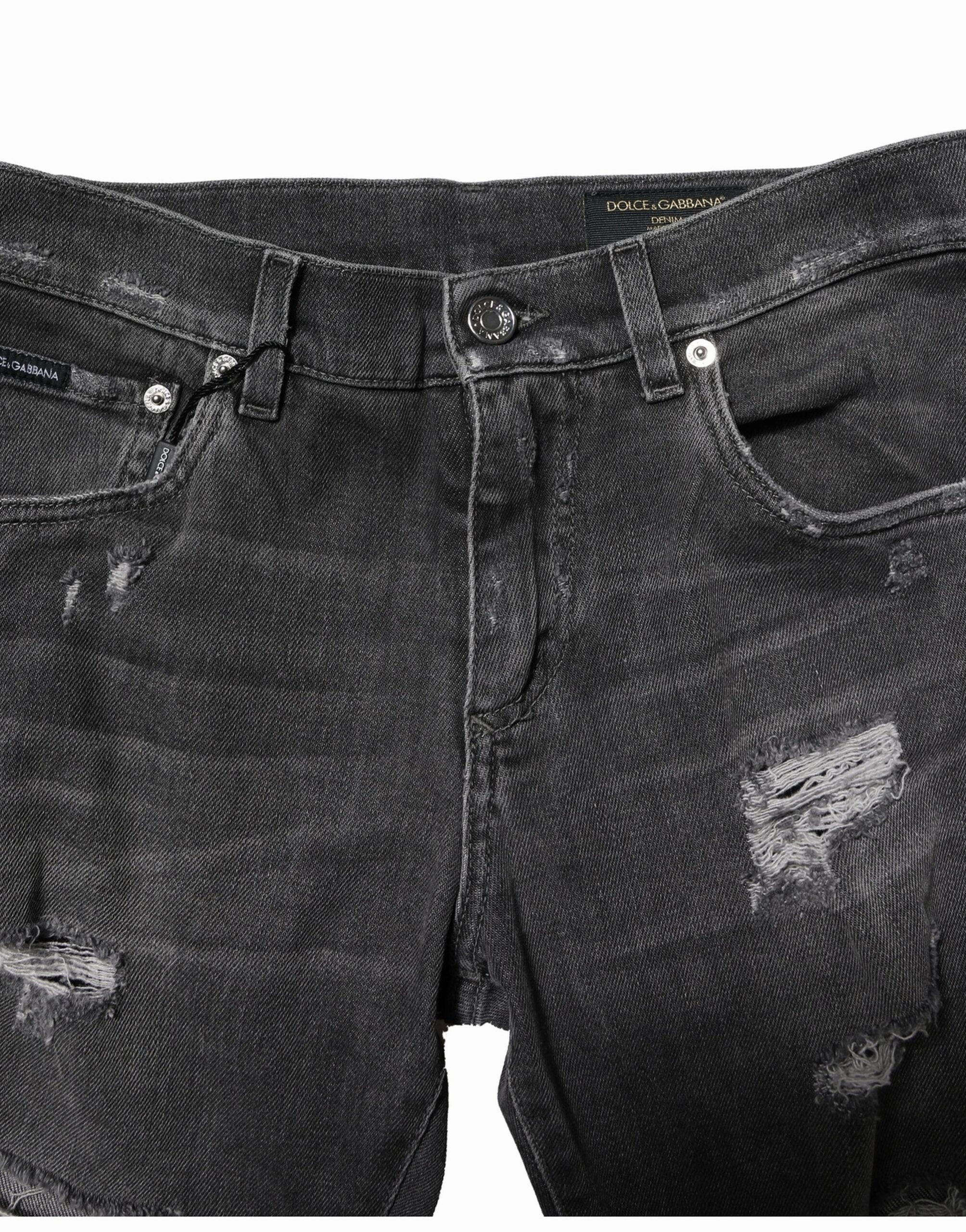 Dolce & Gabbana Washed Tatte Slim Fit blue Men's Jeans