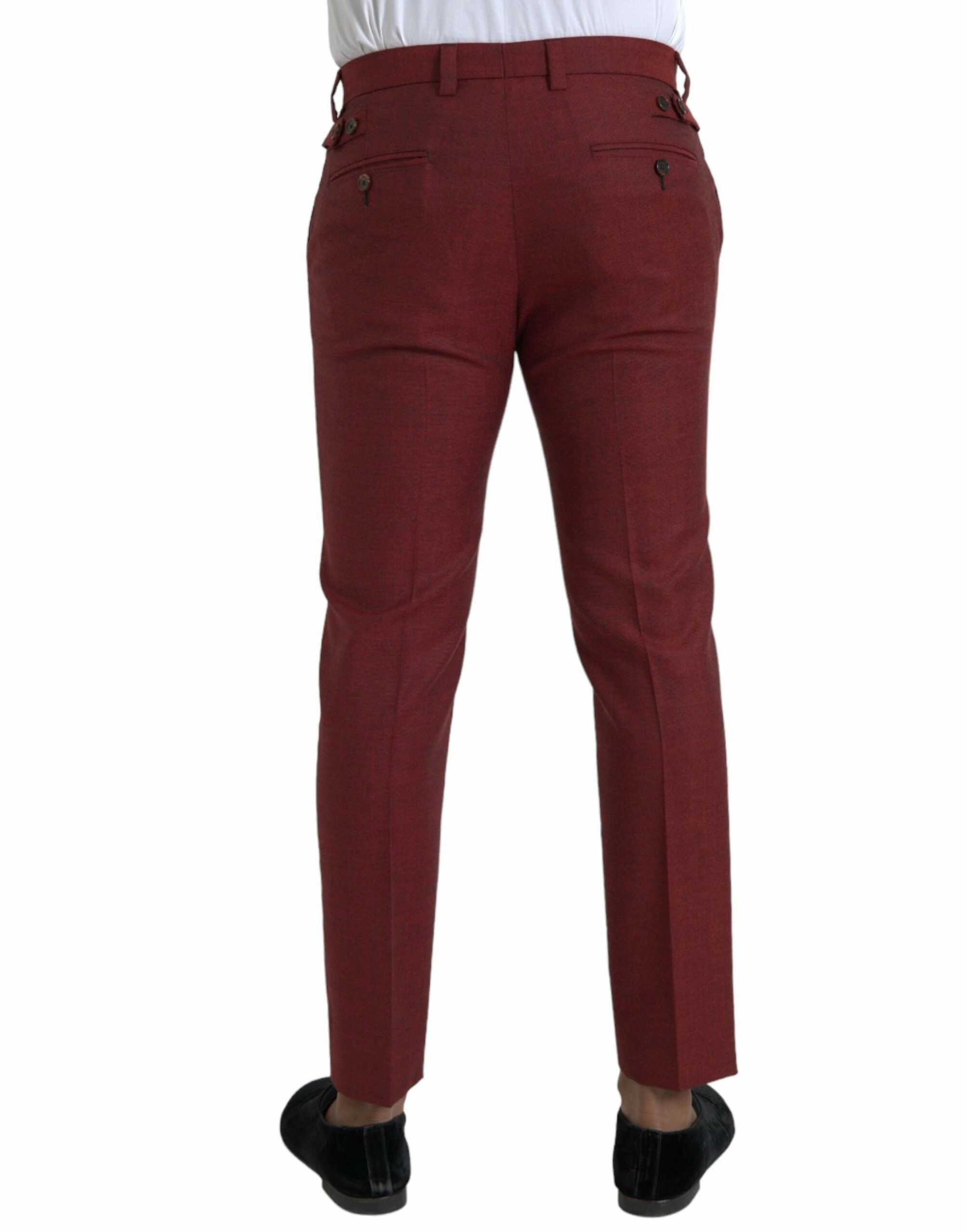 Dolce & Gabbana Wool Men Skinny Dress Men's Pants