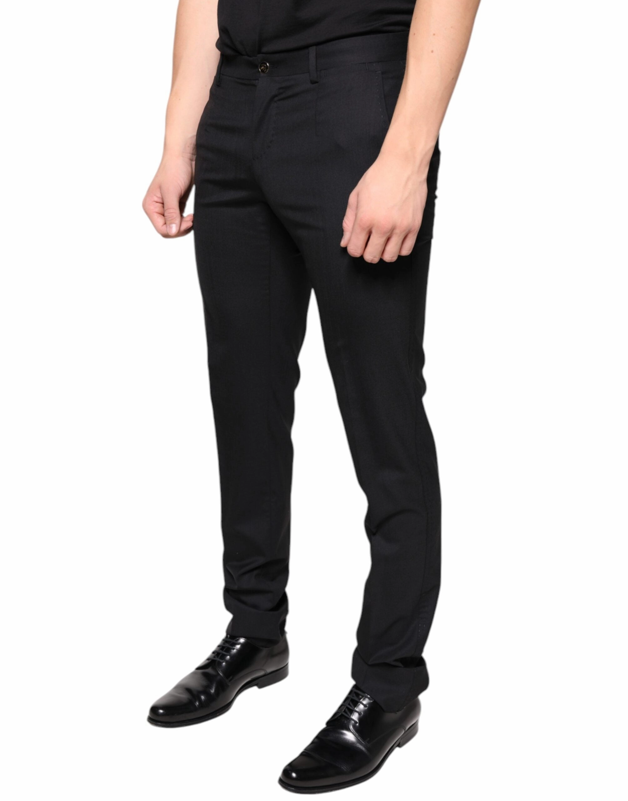 Dolce & Gabbana Wool Skinny Men Dress Men's Pants