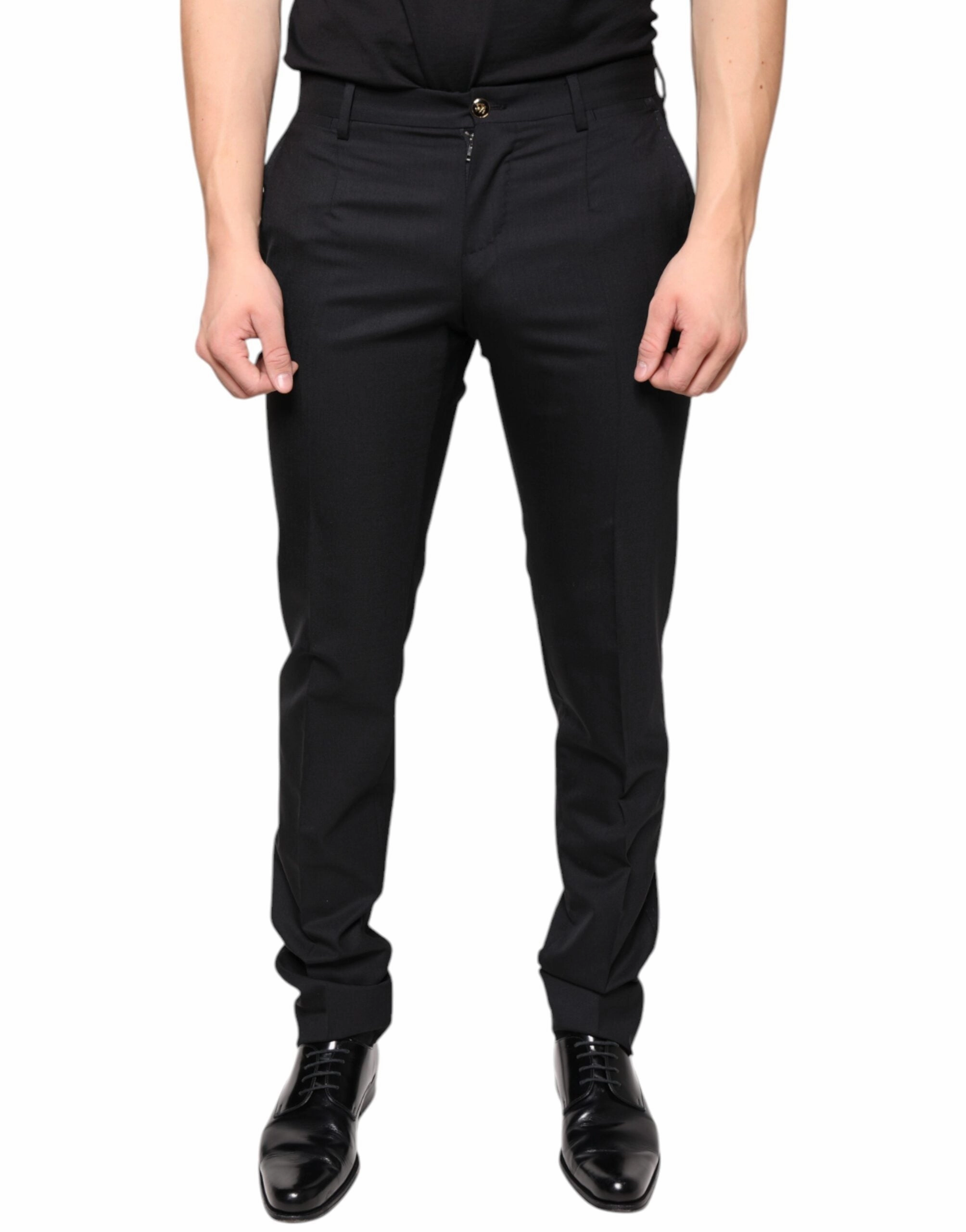Dolce & Gabbana Wool Skinny Men Dress Men's Pants