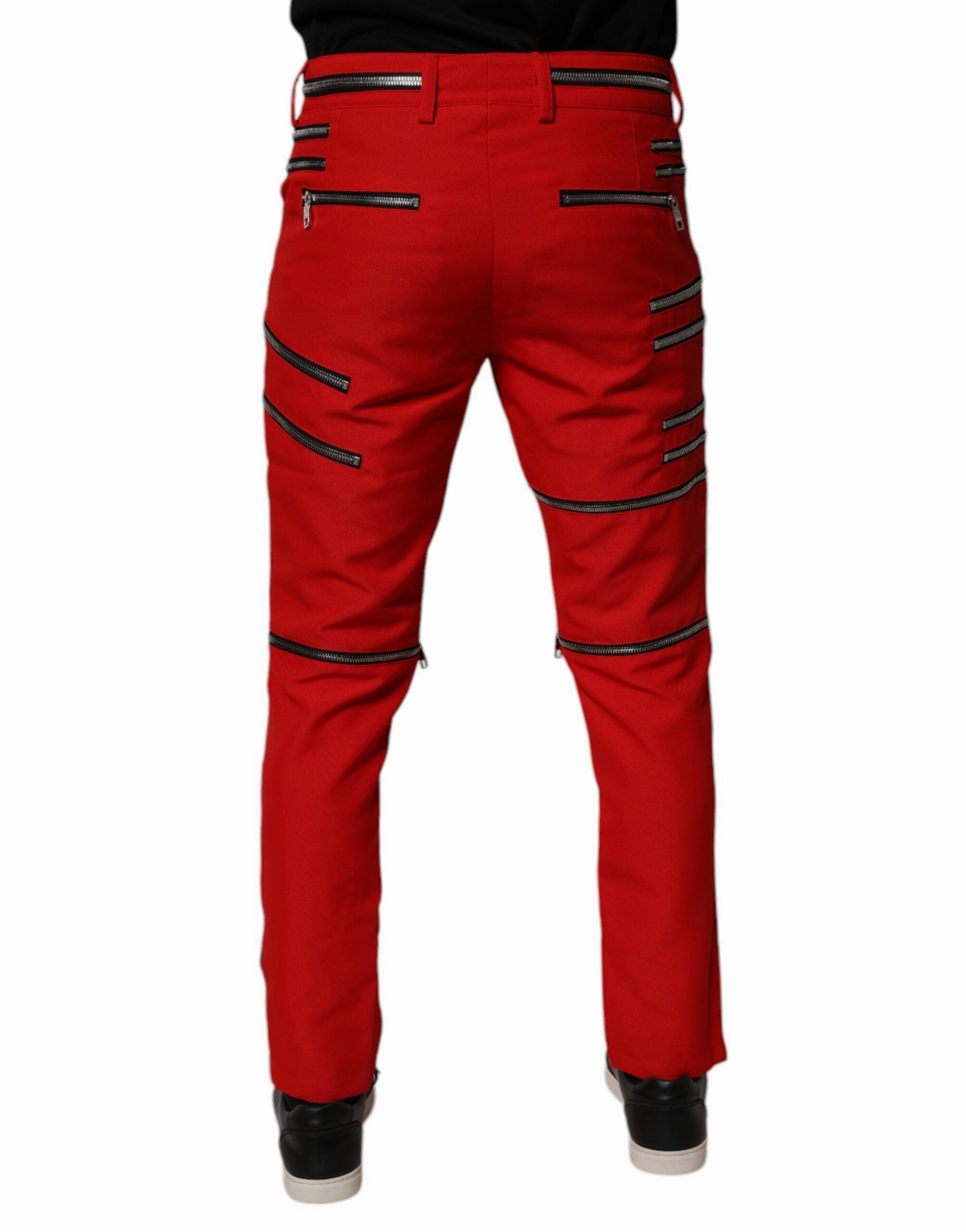 Dolce & Gabbana Zipper Embellished Straight Men's Pants