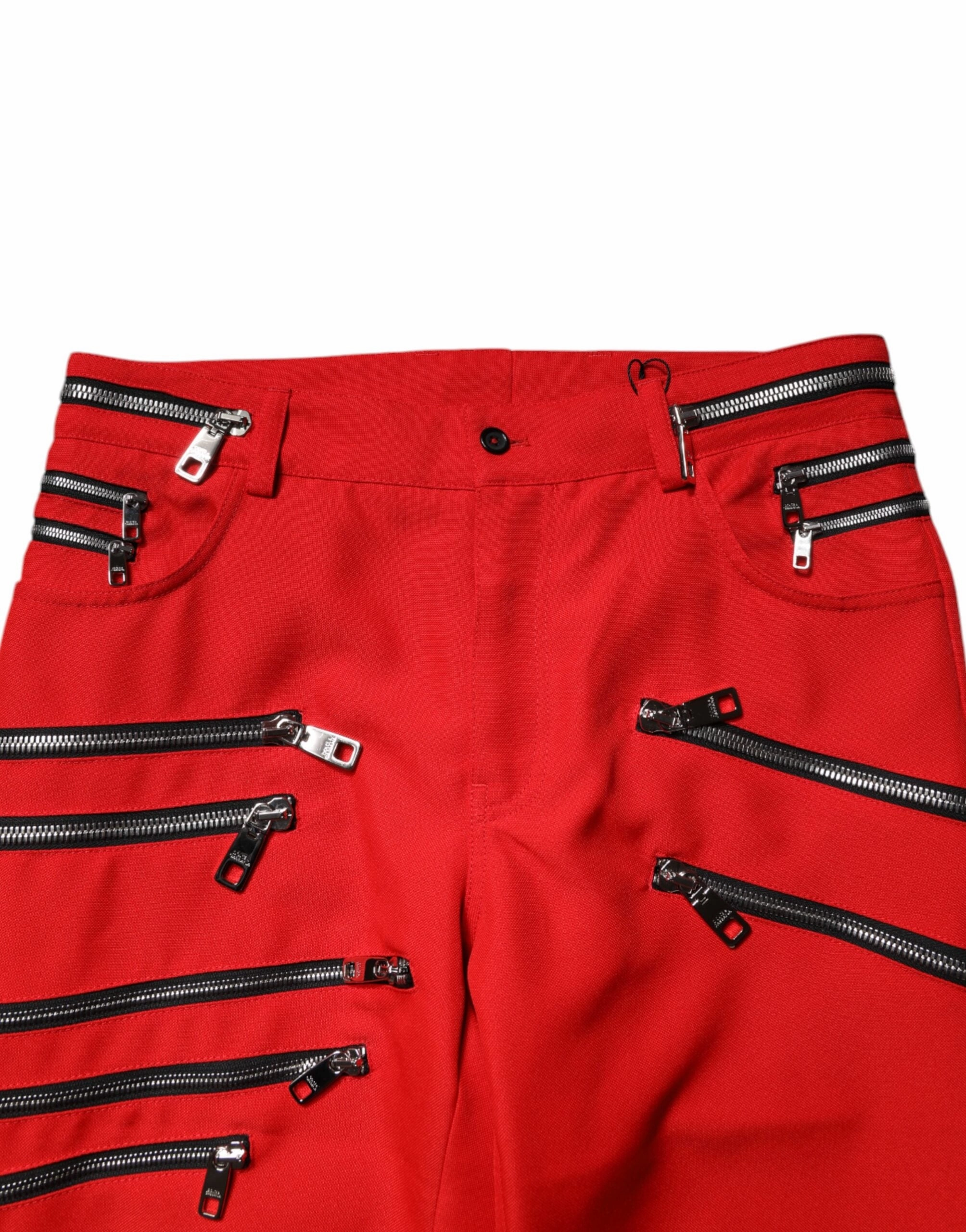 Dolce & Gabbana Zipper Embellished Straight Men's Pants