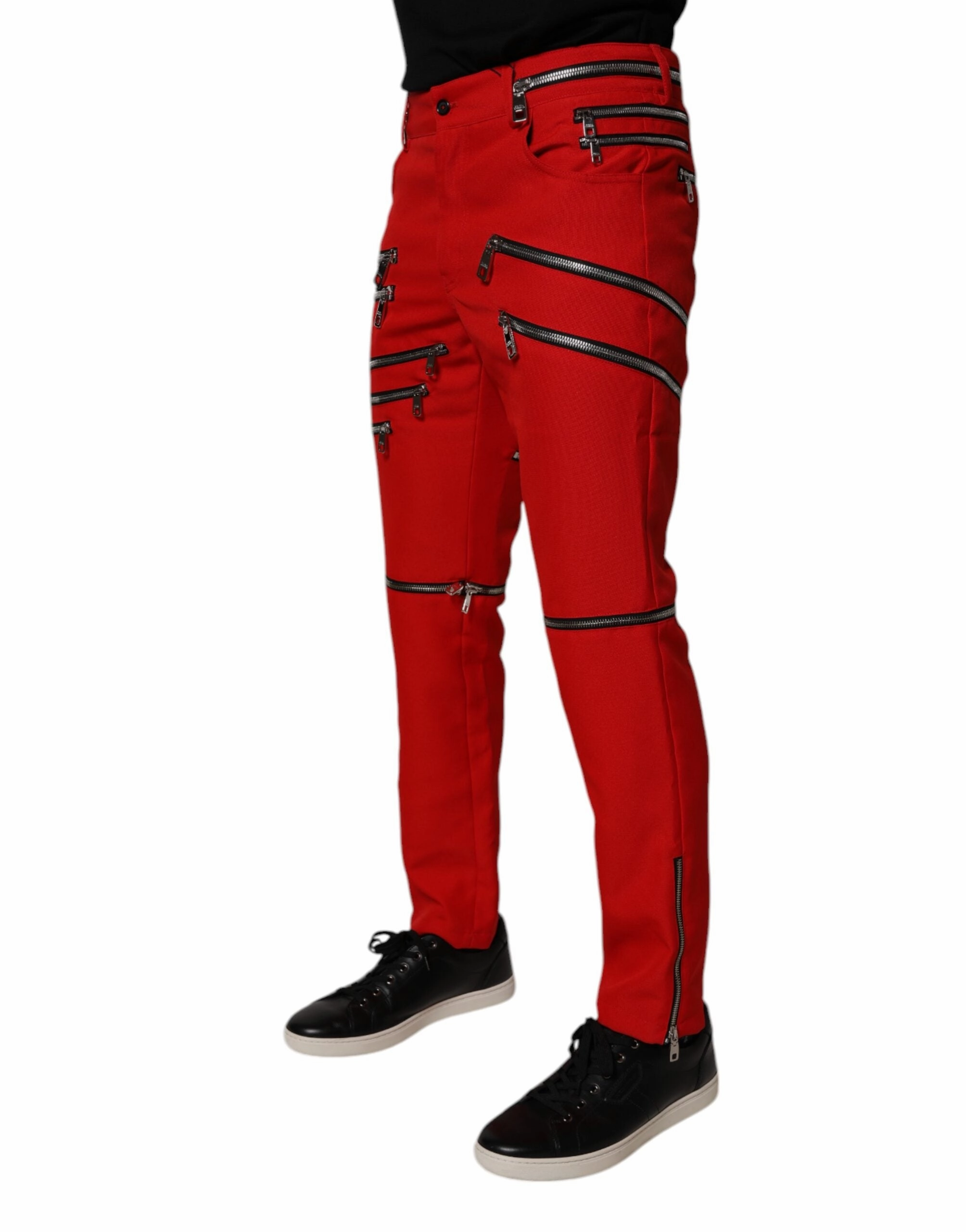 Dolce & Gabbana Zipper Embellished Straight Men's Pants