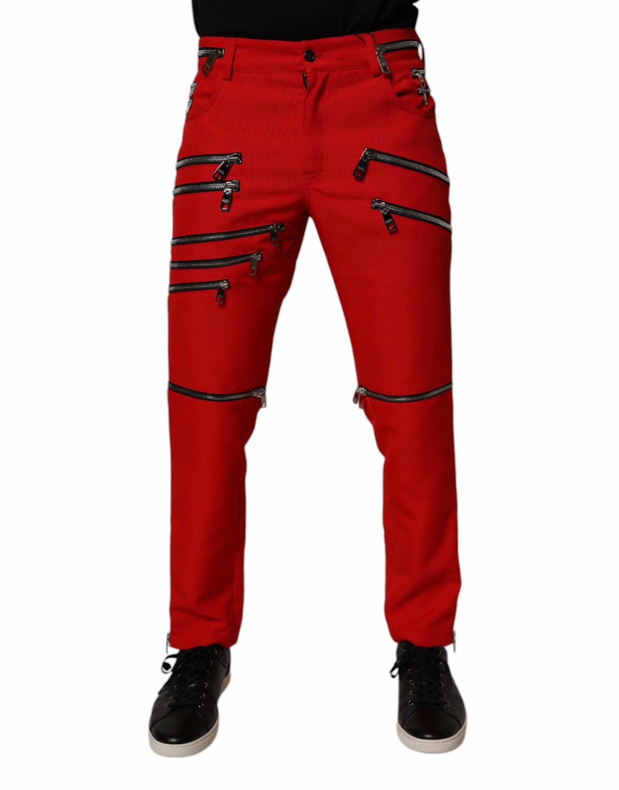 Dolce & Gabbana Zipper Embellished Straight Men's Pants