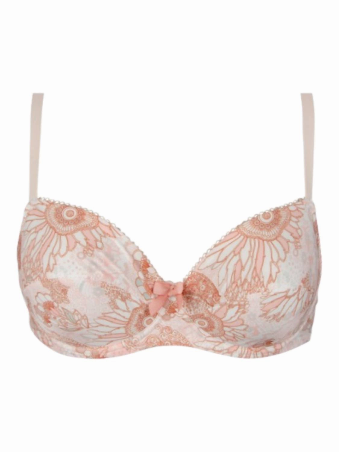 Douce Extravagance Three Part Seam Bra In Rose