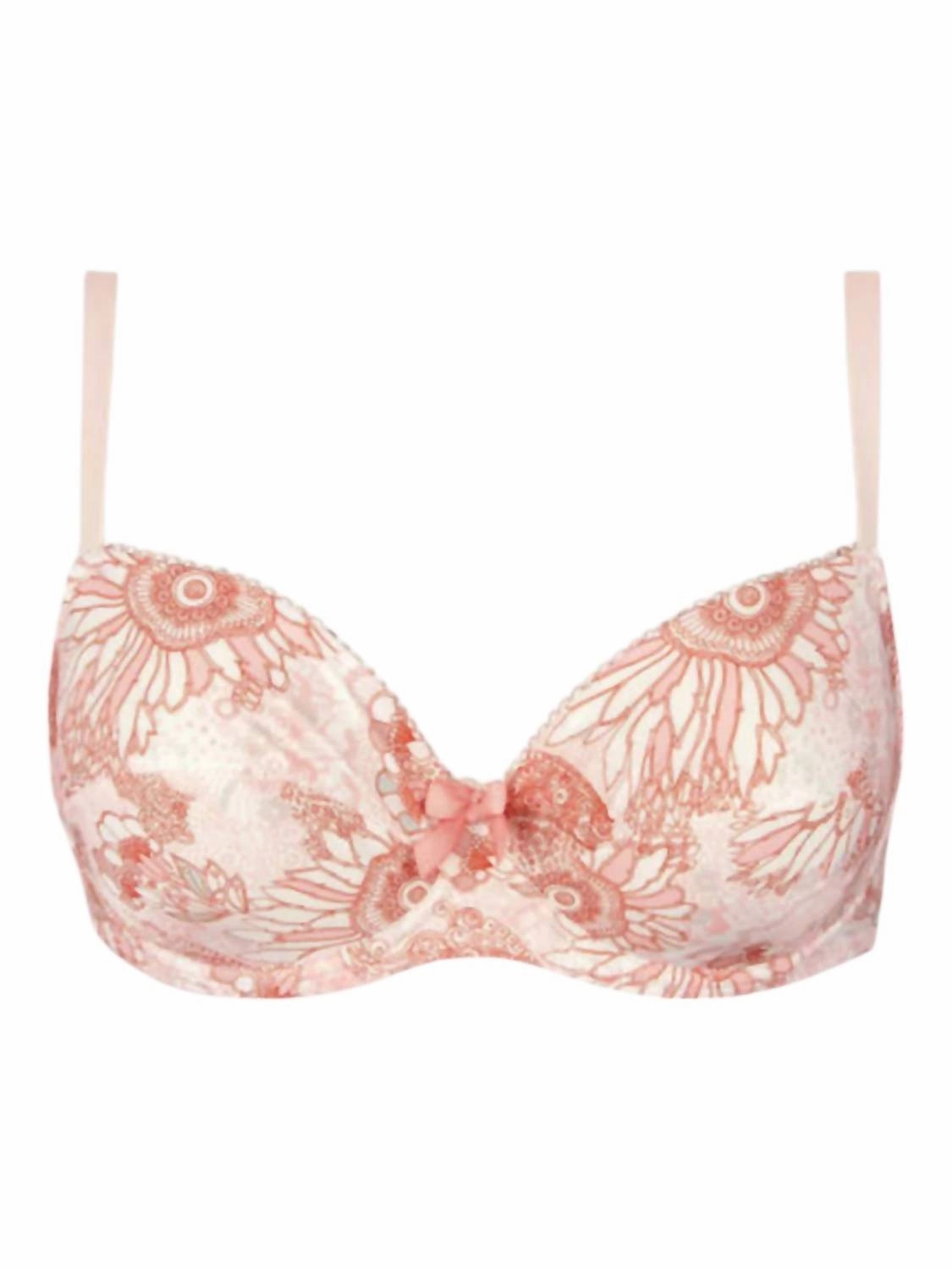 Douce Extravagance Three Part Seam Bra In Rose