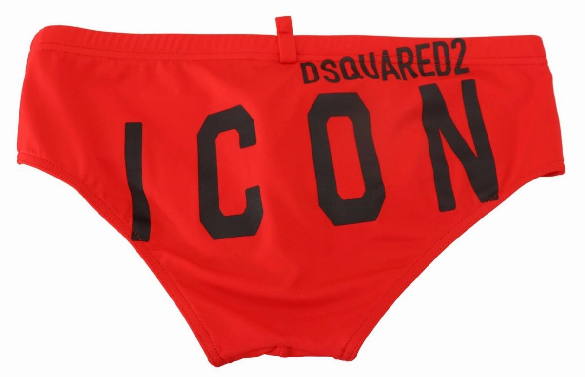 Dsqua2   ICON Print Mens Swim Brief Men's Swimwear