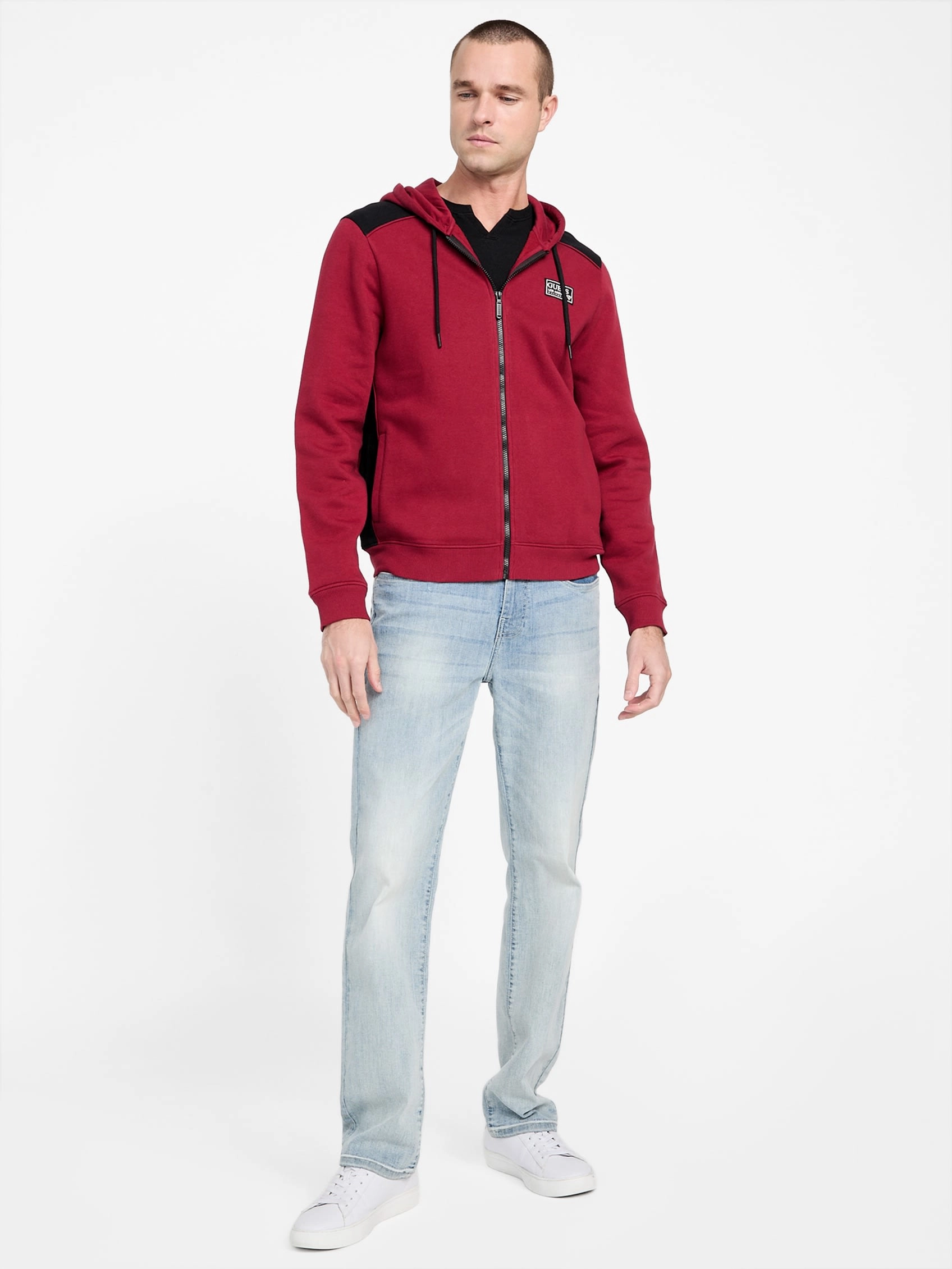 Eco David Color-Block Zip Hoodie