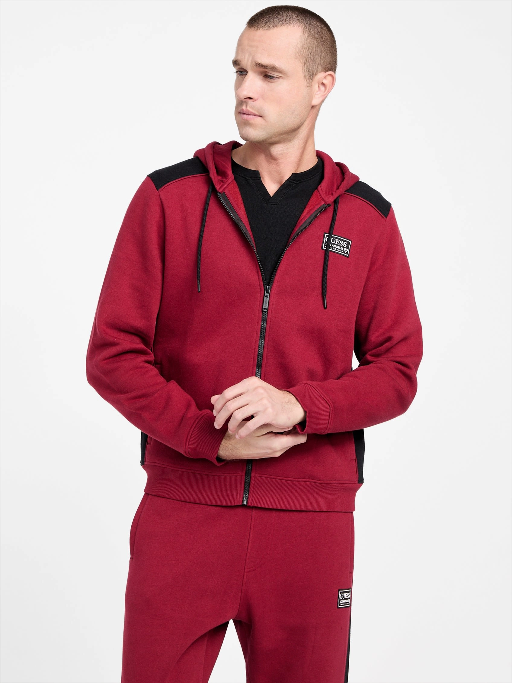 Eco David Color-Block Zip Hoodie