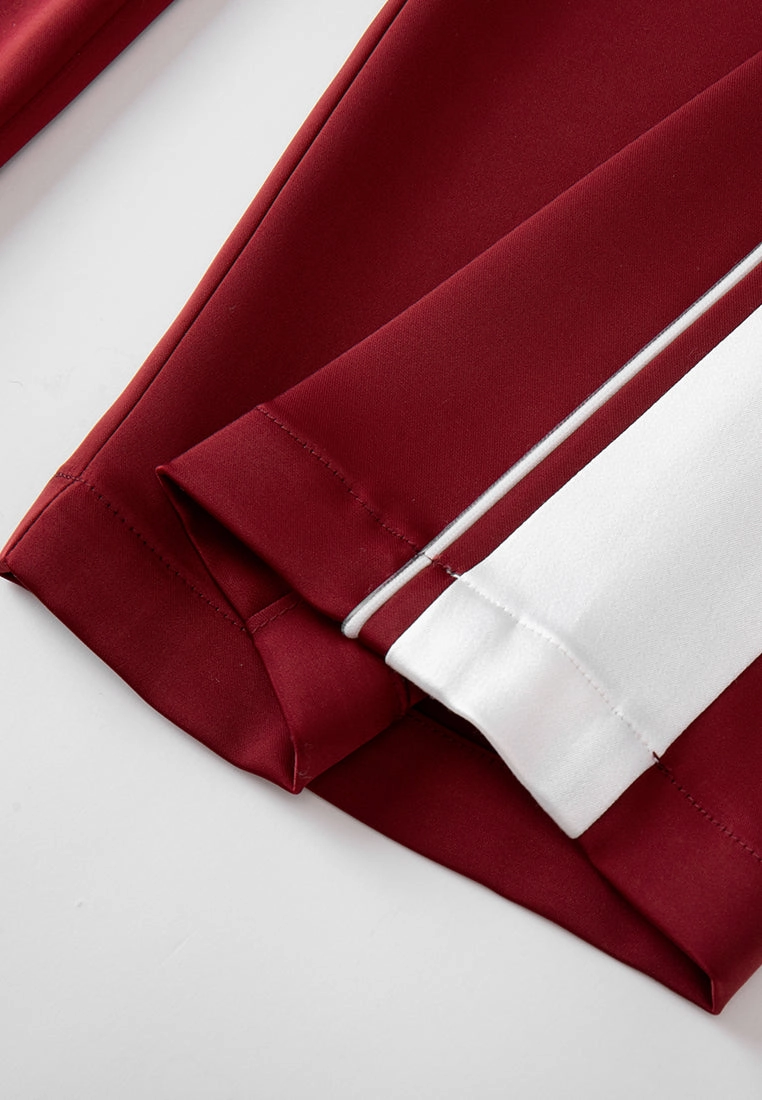 Elasticated-waistband Silk Straight-leg Track Pants