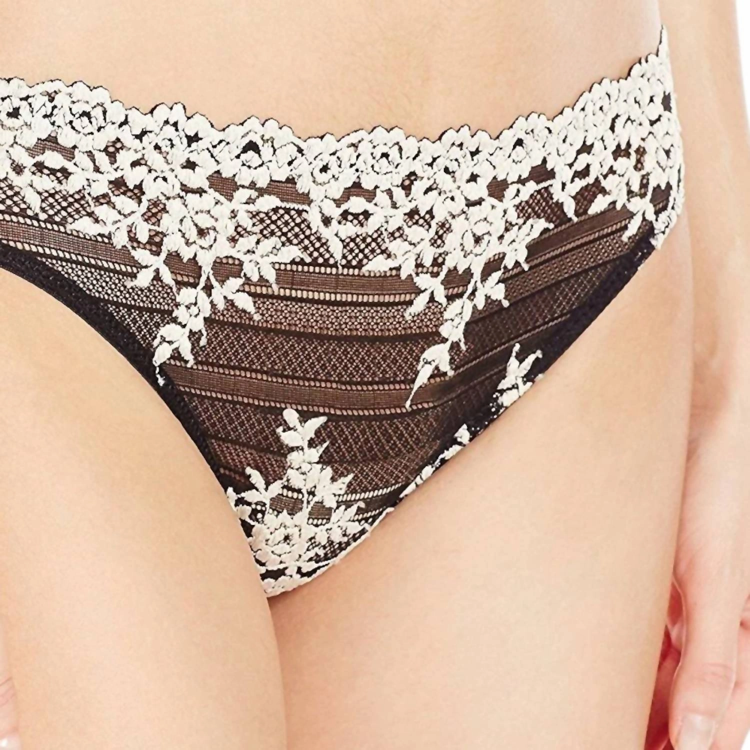 Embrace Lace Bikini Panty In Black