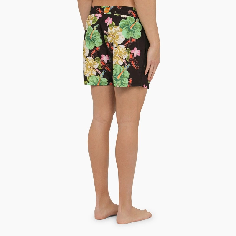 Etro Men's Swimming Costume With Multicolou Flower Print