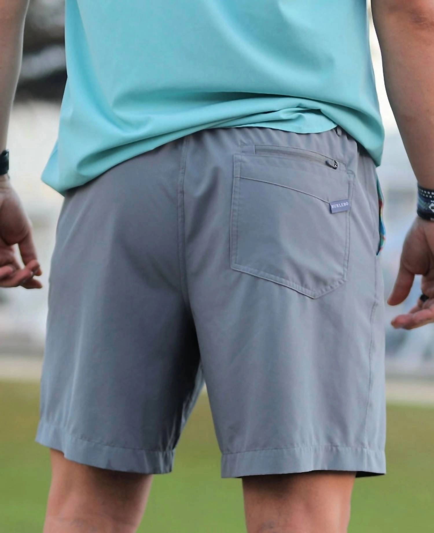 Everyday Shorts In Steel Grey With Paint Brush Pocket