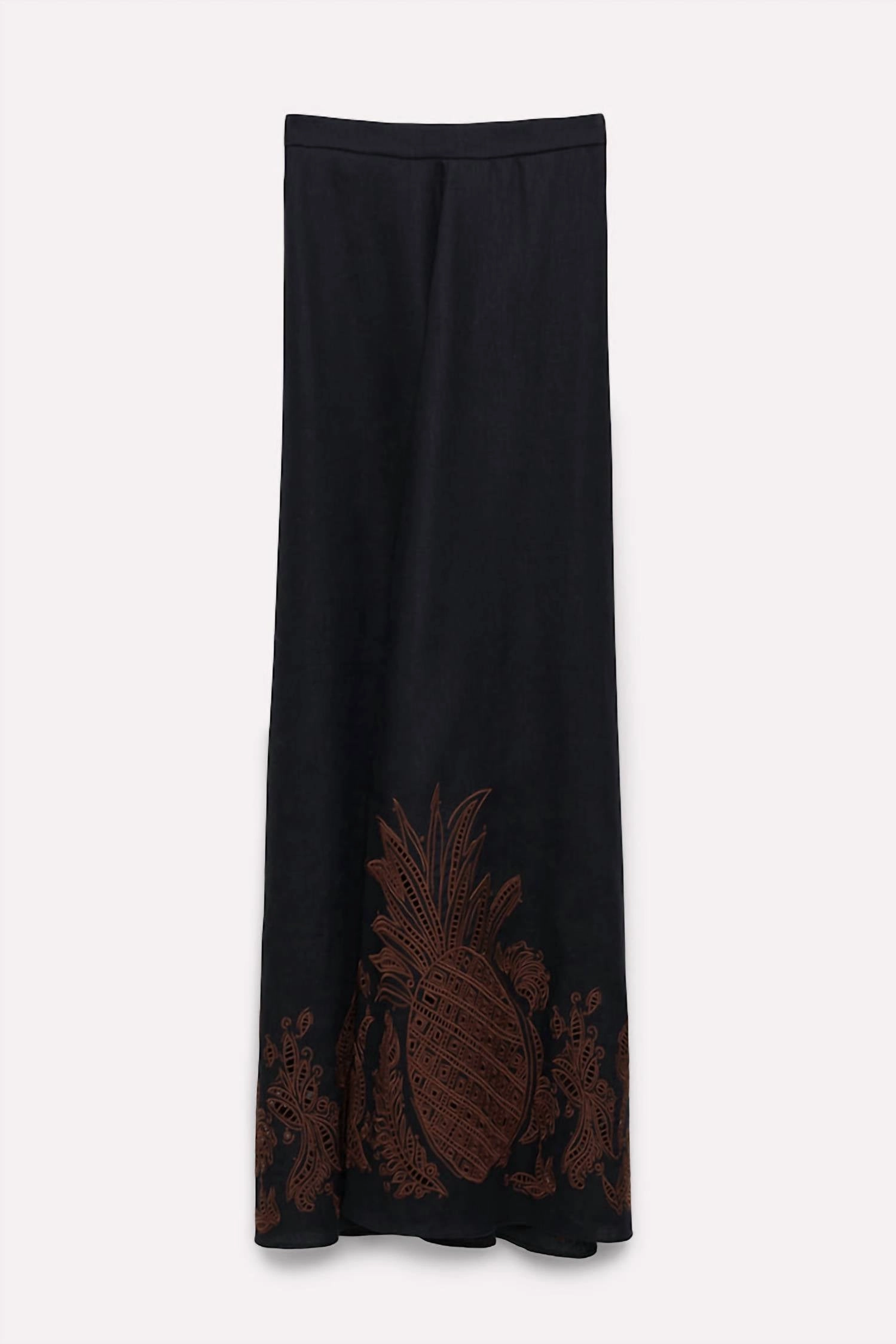 Exquisite Luxury Skirt In Pure Black