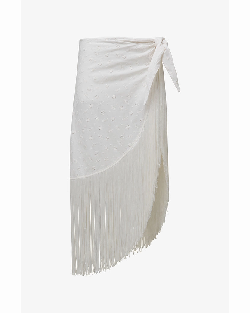 Eyelet Fringe Sarong