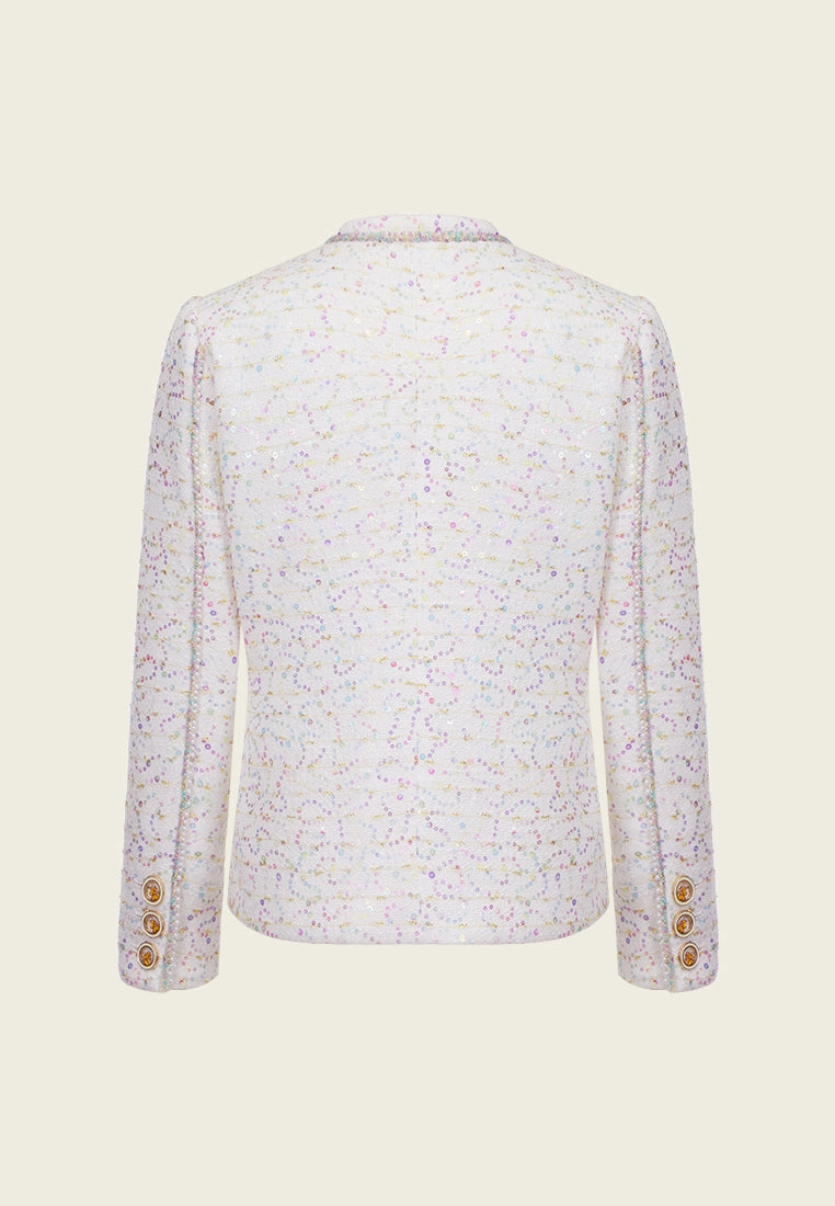 Fantasy Iridescent-detail Tweed Jacket