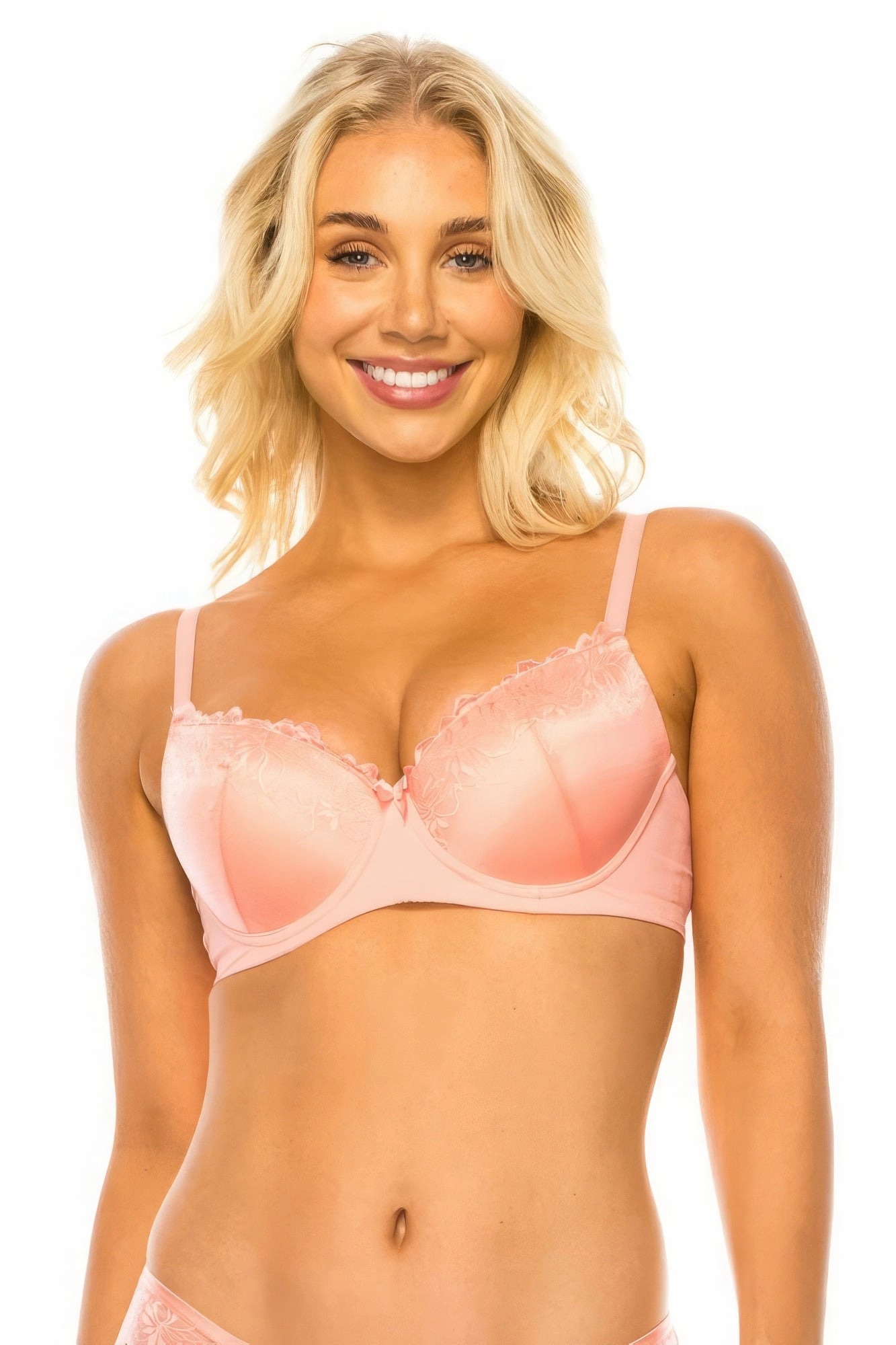 FASHNZFAB Women's Floral Lace Bra