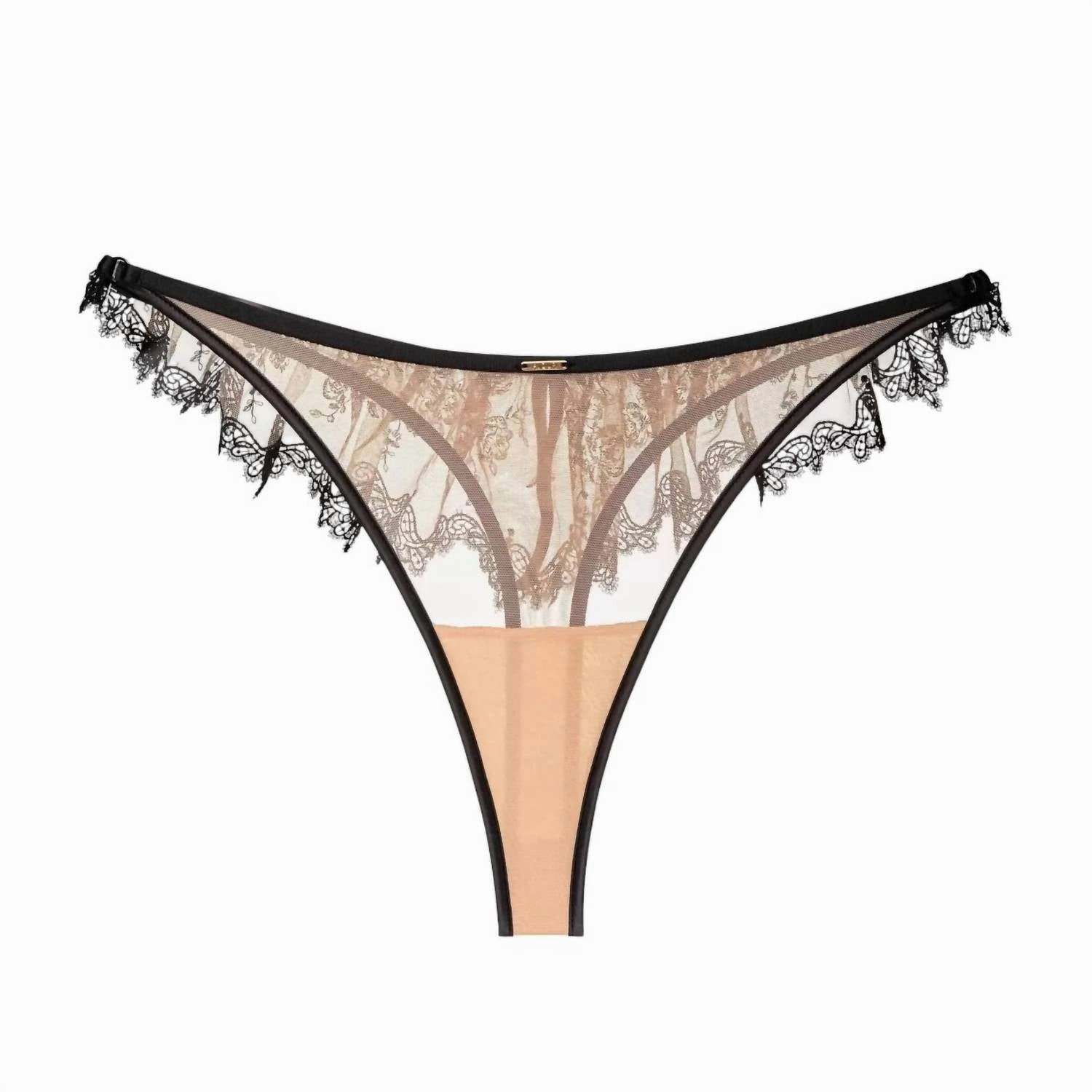 Finsbury Sexy G-String In Beige & Black
