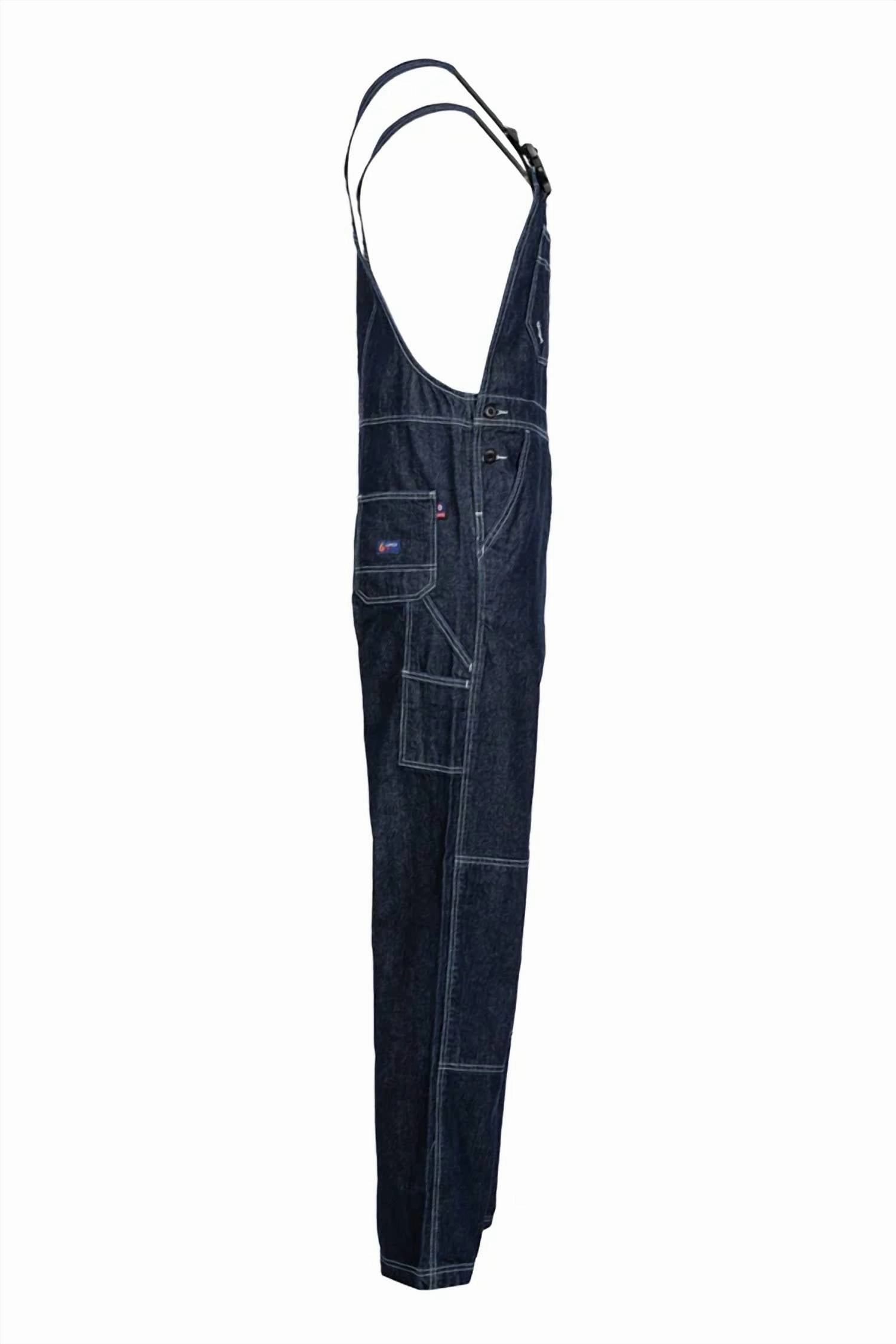 Fire Resistant Bib Overalls In Denim