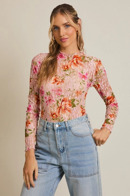 Fleurette Mesh Lace Top