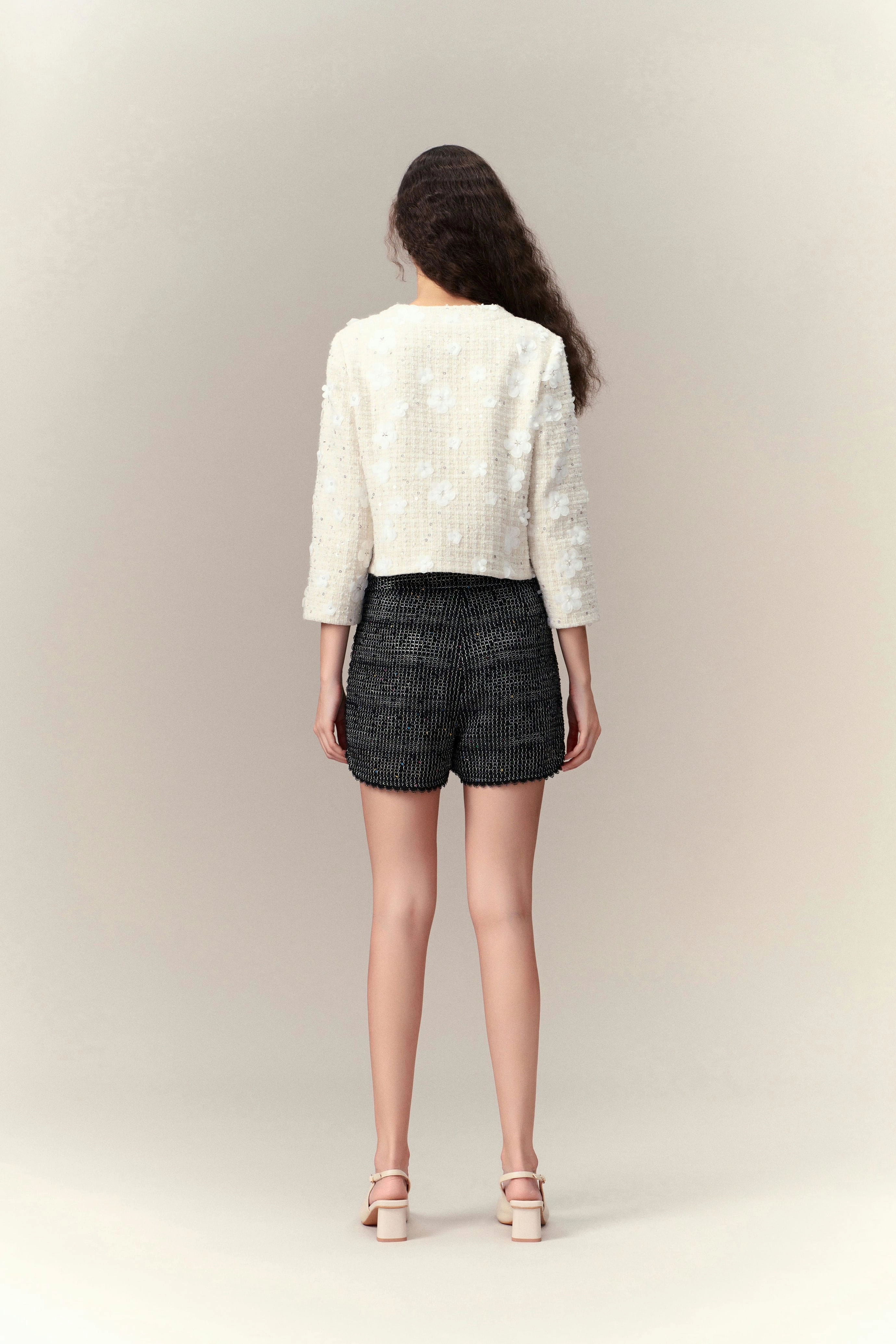 Floral Embellishment Jacket