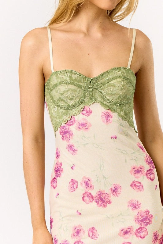 Floral Fantasy Lace Maxi Dress
