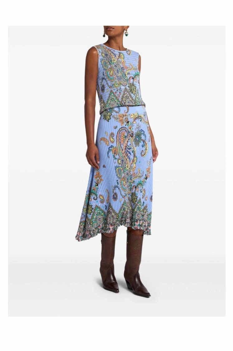 Flowing Knitwear Skirt