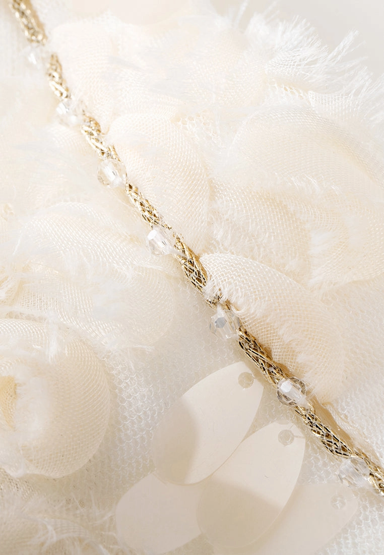Frayed-effect Sequin-detail Metalic-trim Jacket