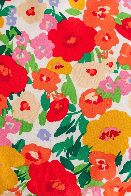 French Riviera Floral Mini Skort